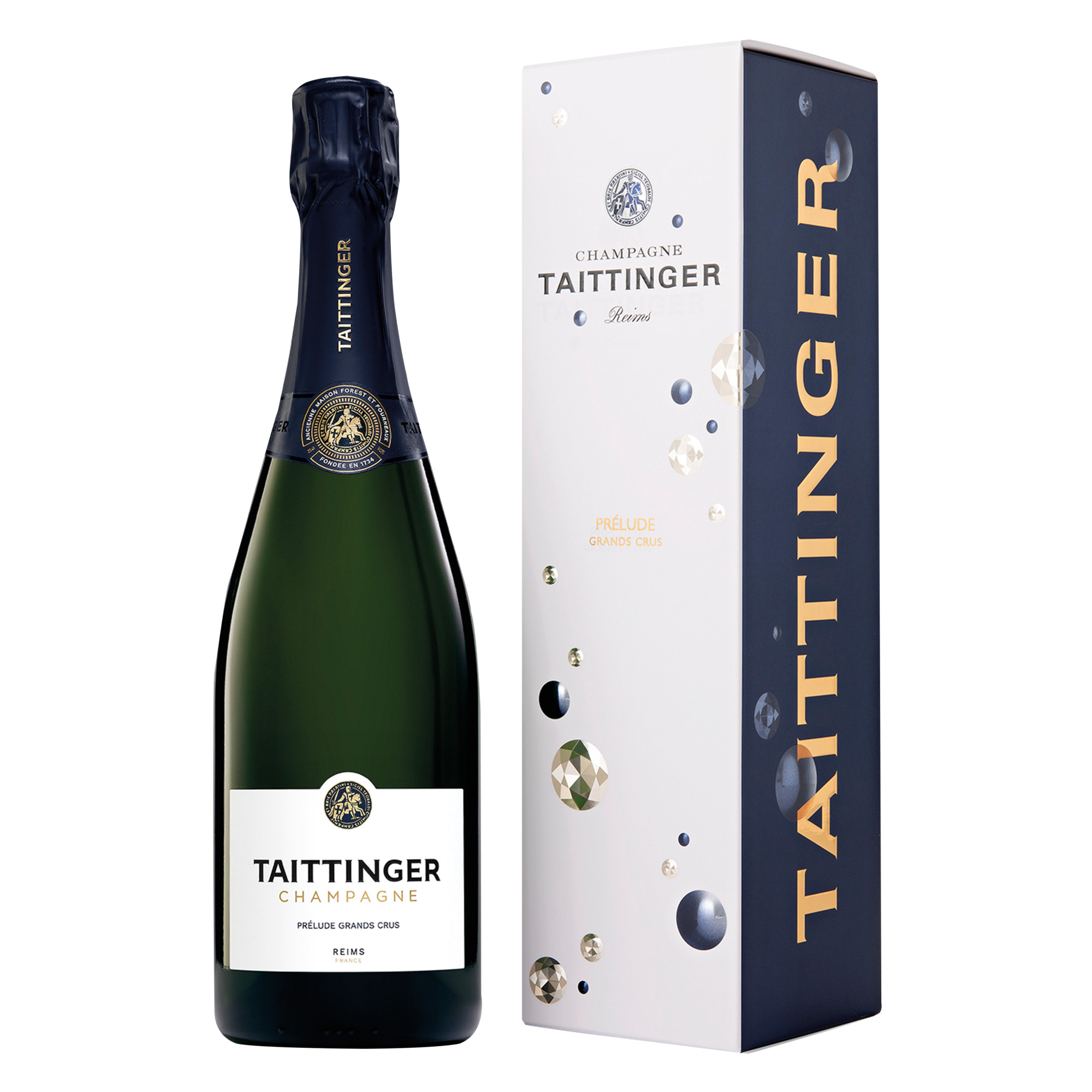 Champagne Taittinger Prélude, Brut, Champagne Grand Cru AC, Geschenkverpackung, Champagne, Schaumwein