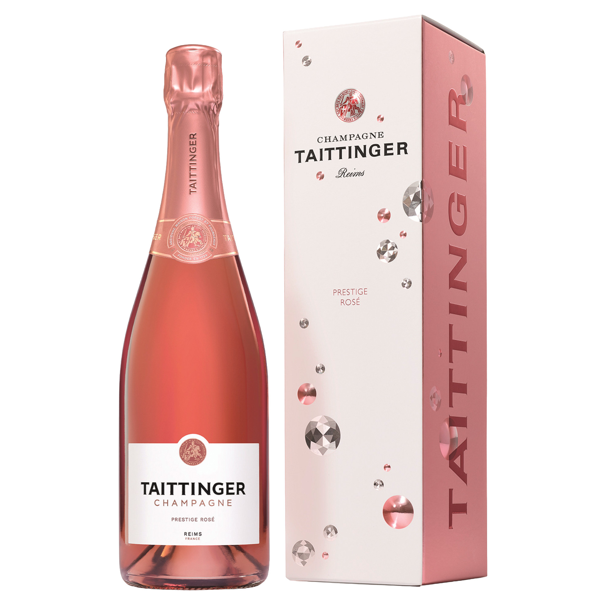 Champagne Taittinger Prestige Rosé, Brut, Champagne AC, Geschenkverpackung, Champagne, Schaumwein