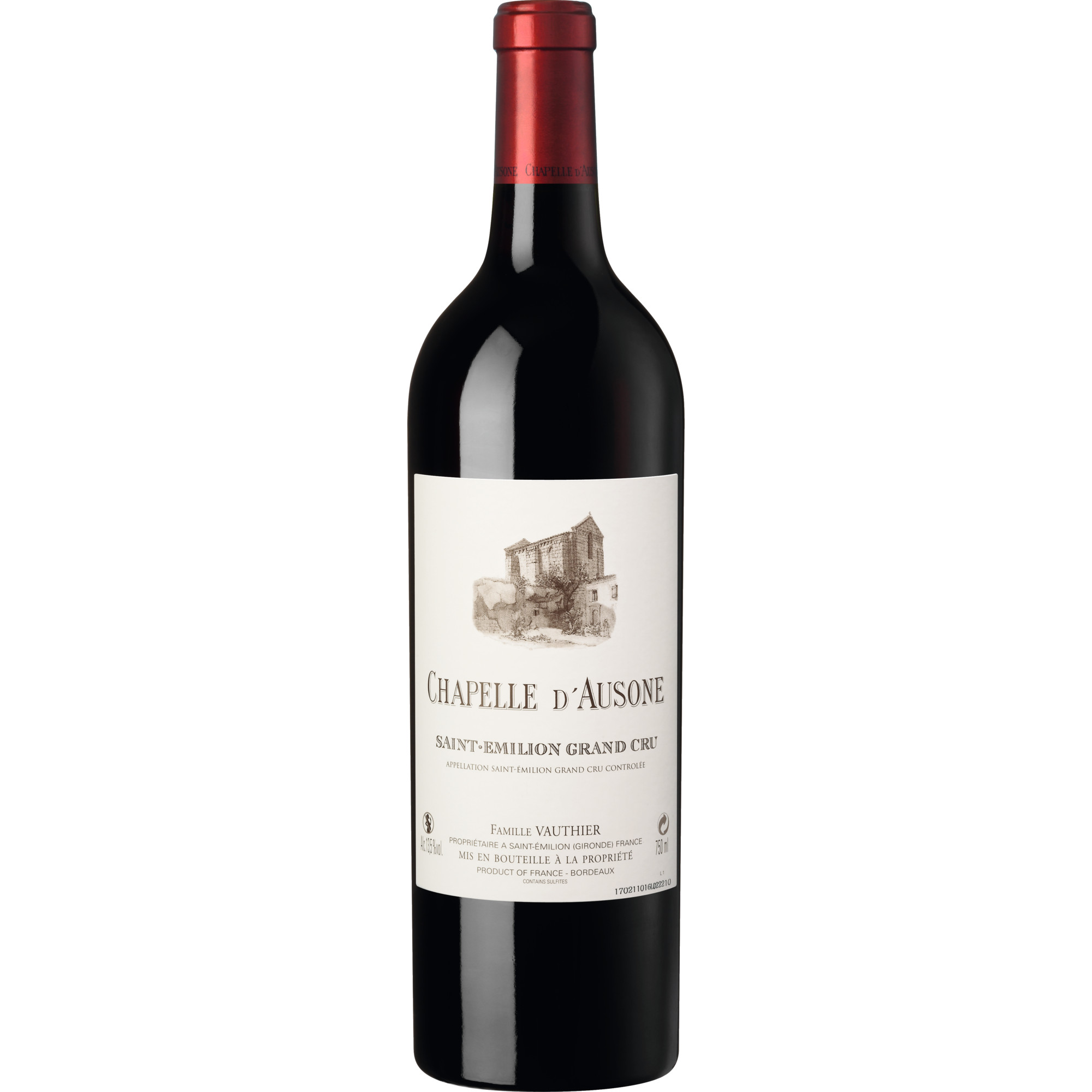 Chapelle d'Ausone, Saint-Emilion Grand Cru AOP, Bordeaux, 2021, Rotwein