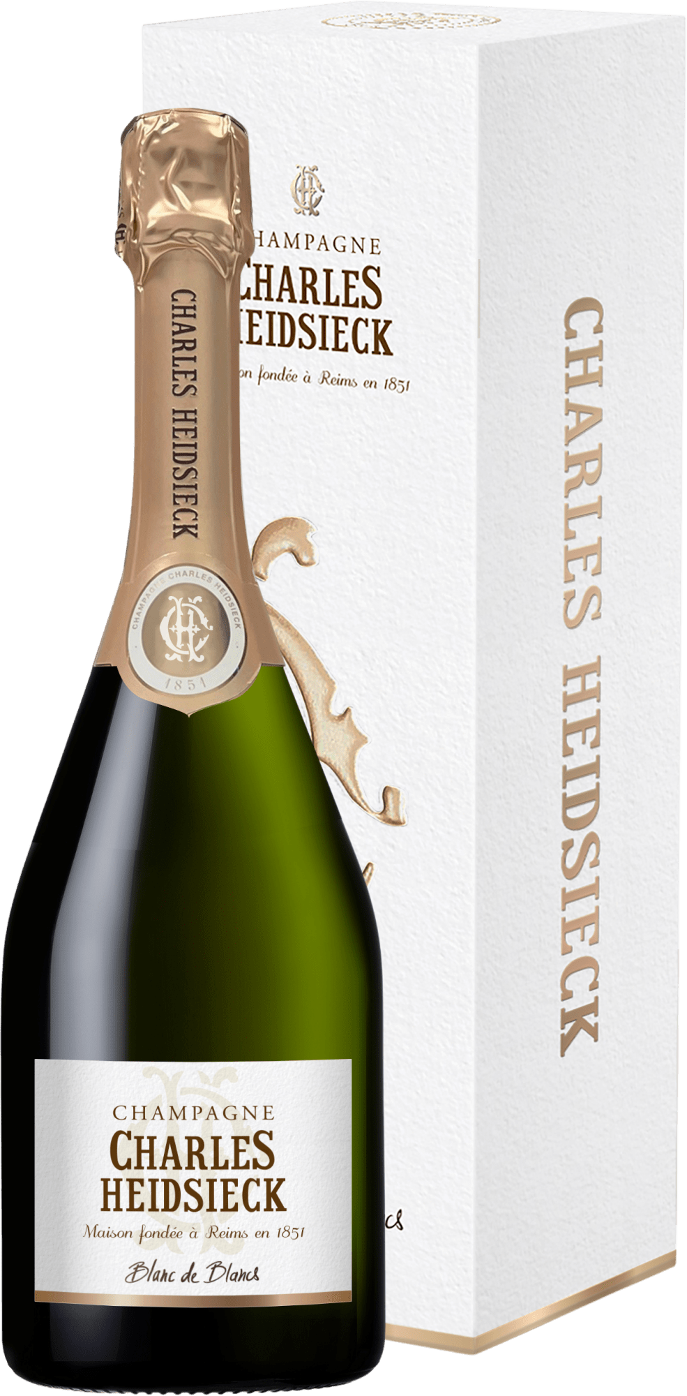 Charles Heidsieck Champagner Brut Blanc de Blancs in Geschenkverpackung
