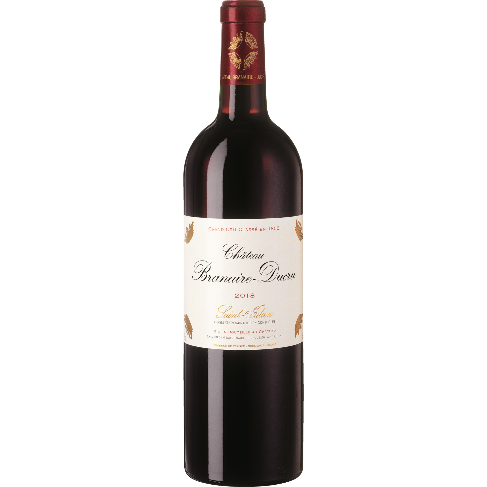 Château Branaire-Ducru, Saint-Julien AOP, 4ème Cru Classé, Bordeaux, 2018, Rotwein