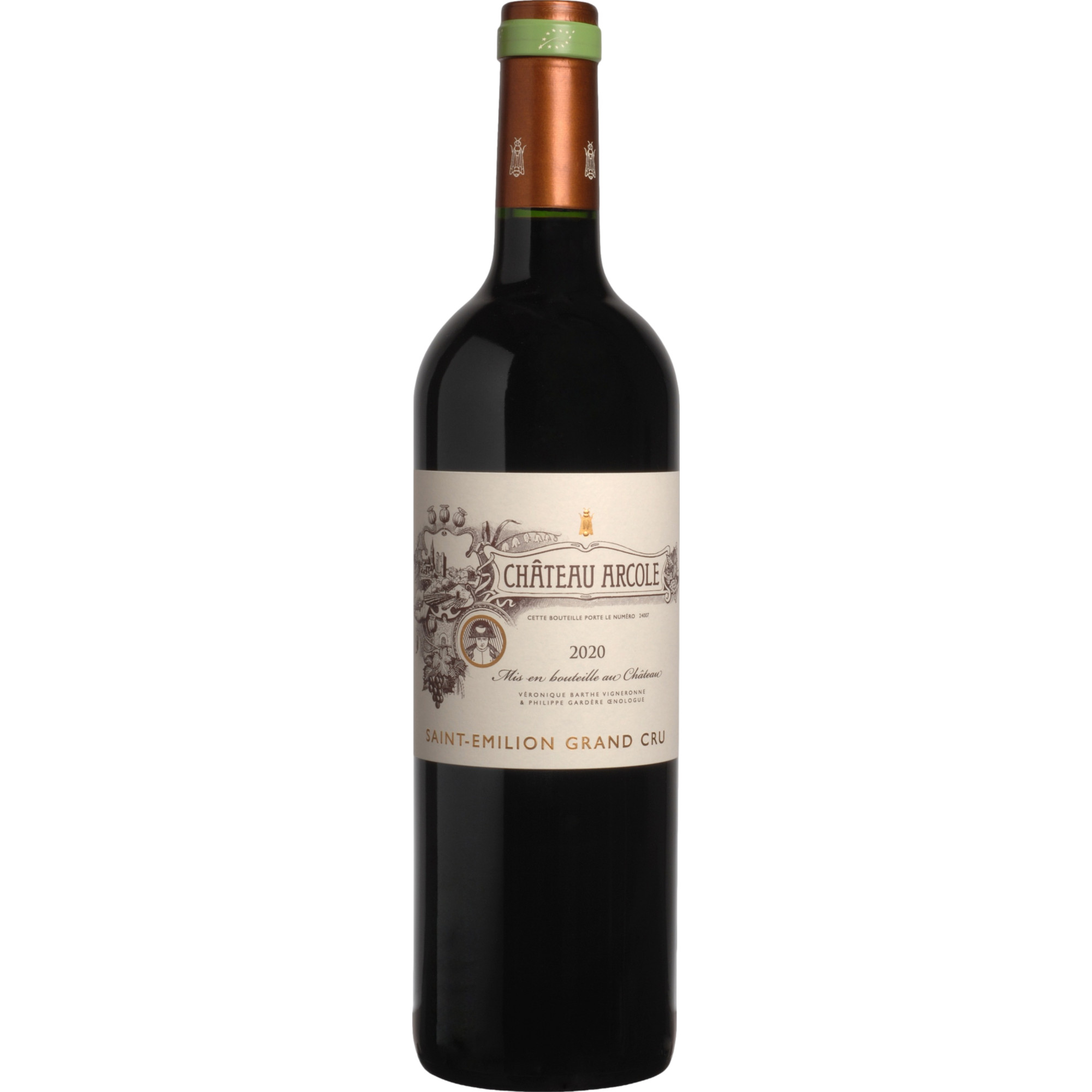 Chateau d'Arcole Saint-Emilion Grand Cru, Saint-Emilion Grand Cru AOP, Bordeaux, 2021, Rotwein