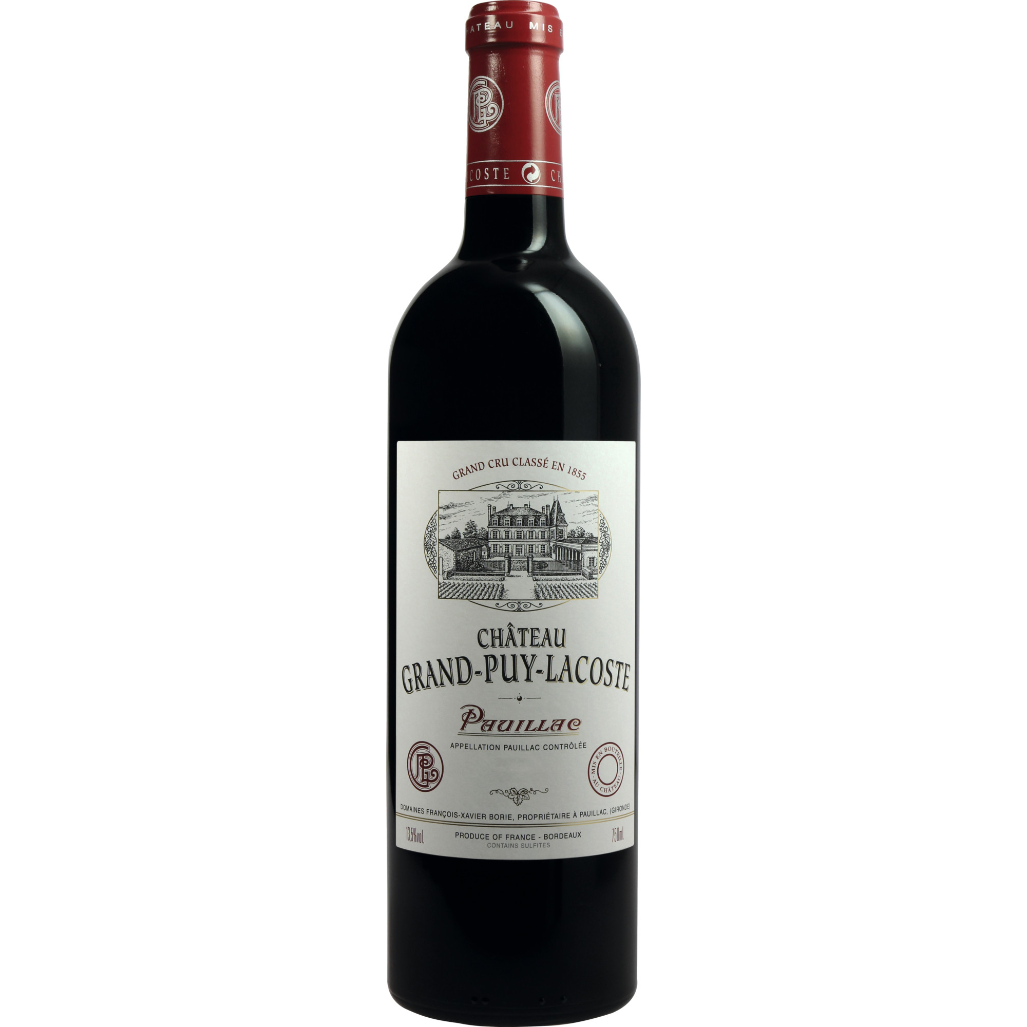 Château Grand-Puy-Lacoste, Pauillac AOP, Grand Cru Classé, Bordeaux, 2018, Rotwein