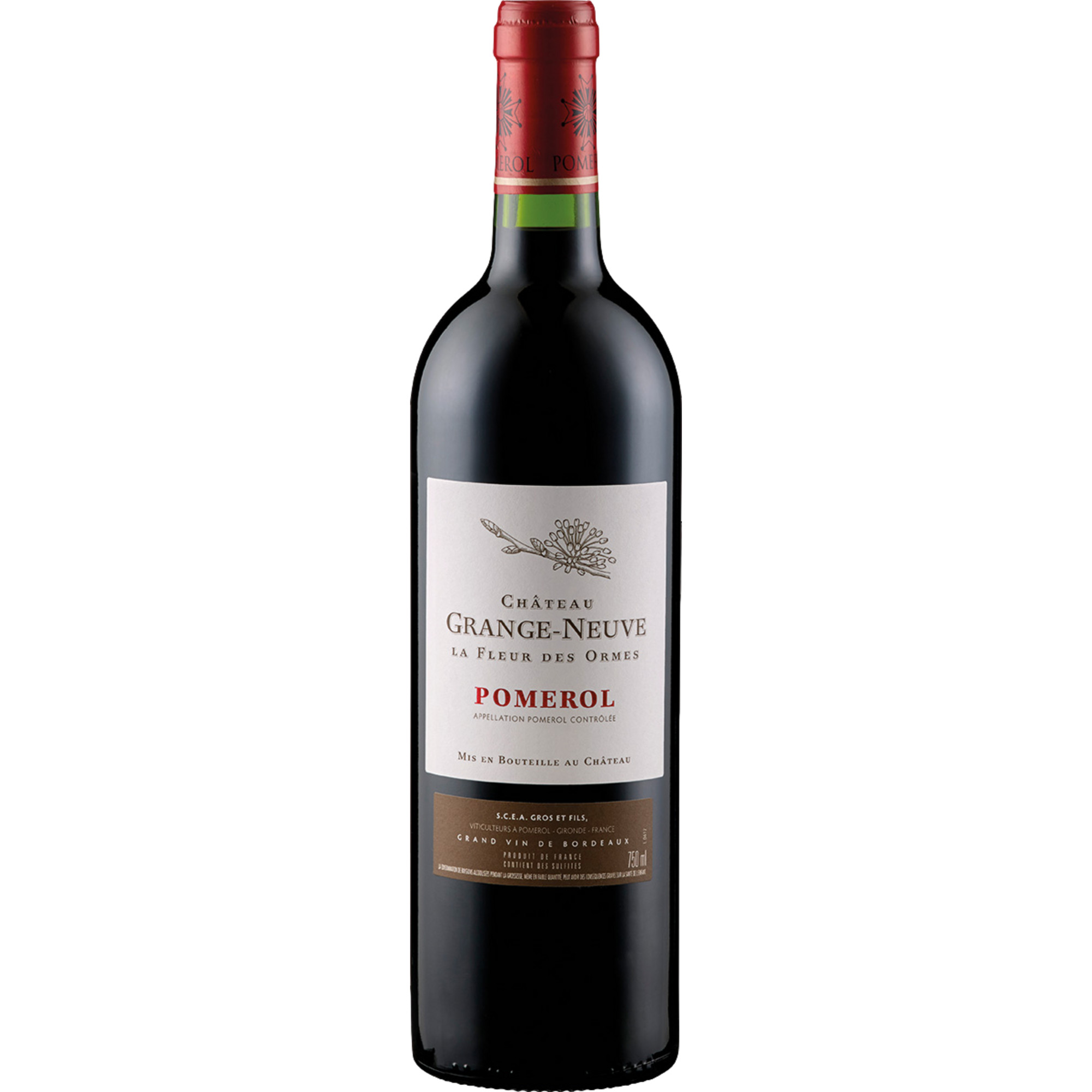 Château Grange Neuve La Fleur des Ormes Pomerol, Pomerol AOP, Bordeaux, 2019, Rotwein