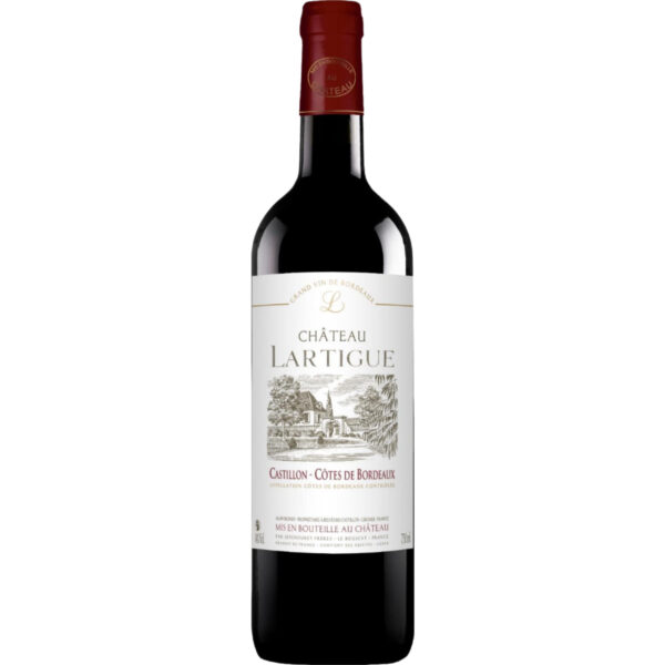 Château Lartigue Castillon Côtes de Bordeaux, Castillon Côtes de Bordeaux AOC, Bordeaux, 2023, Rotwein
