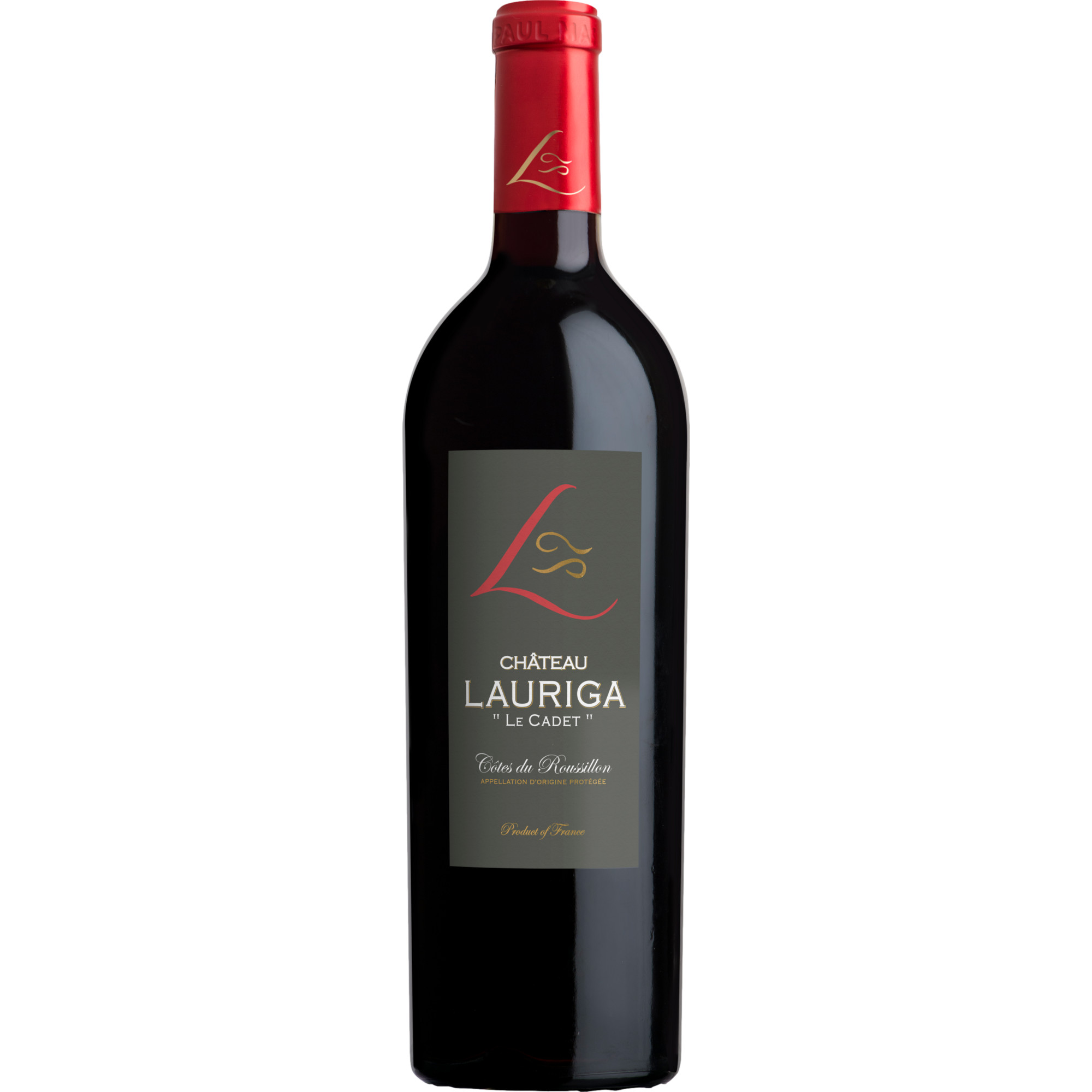 Château Lauriga Le Cadet, Côtes du Roussillon AOP, Languedoc-Roussillon, 2023, Rotwein