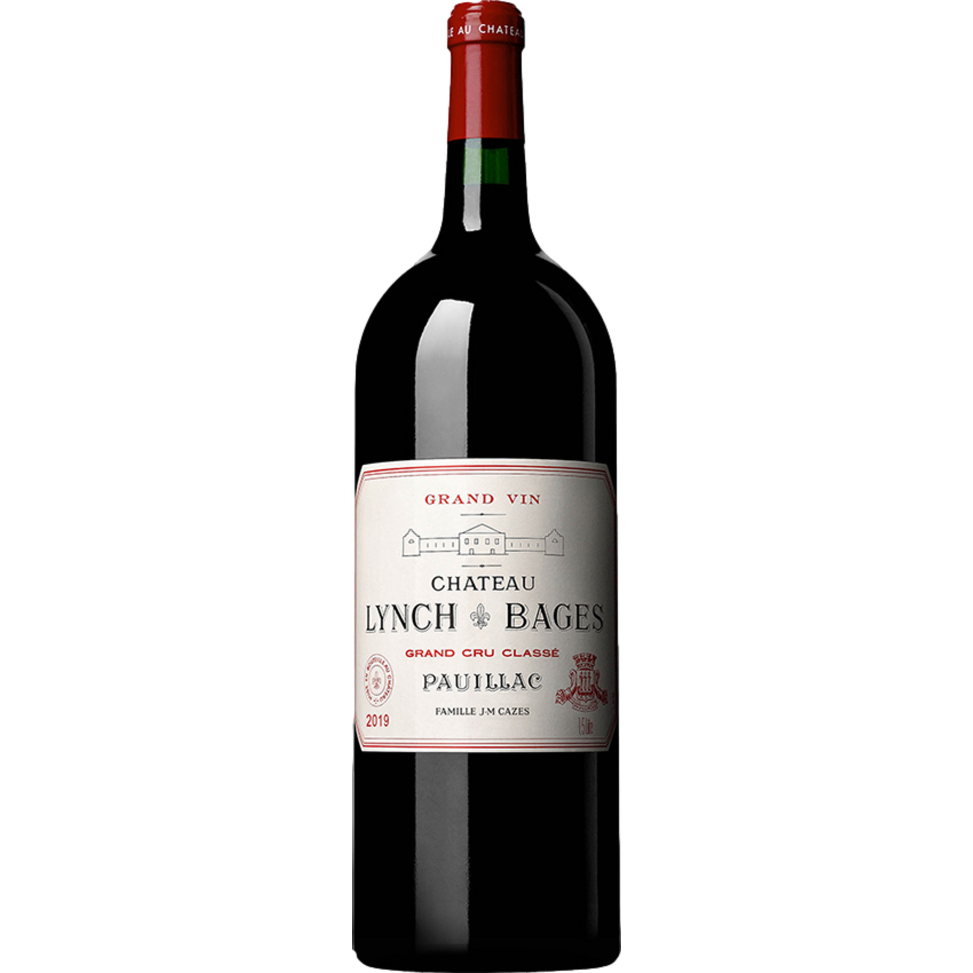 Château Lynch Bages, Pauillac AOP, 5ème Cru Classé, Magnum, Bordeaux, 2019, Rotwein