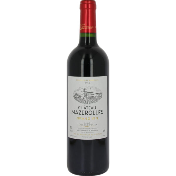 Château Mazerolles Grand Vin, Côtes de Bordeaux AOP, Bordeaux, 2020, Rotwein