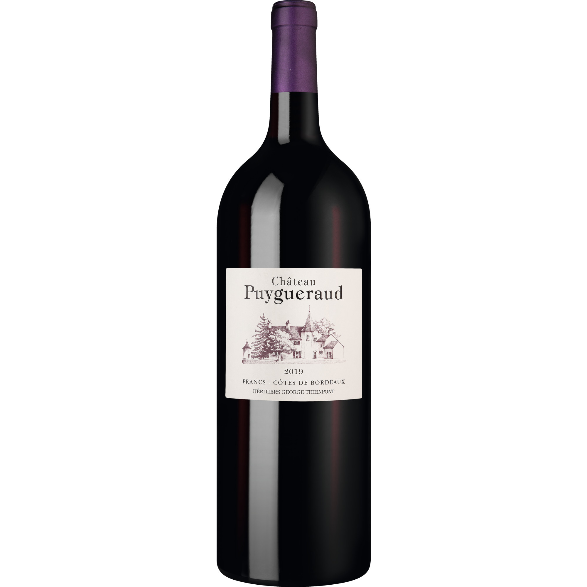 Château Puygueraud, Bordeaux Côtes de Francs AOP, Magnum, Bordeaux, 2019, Rotwein