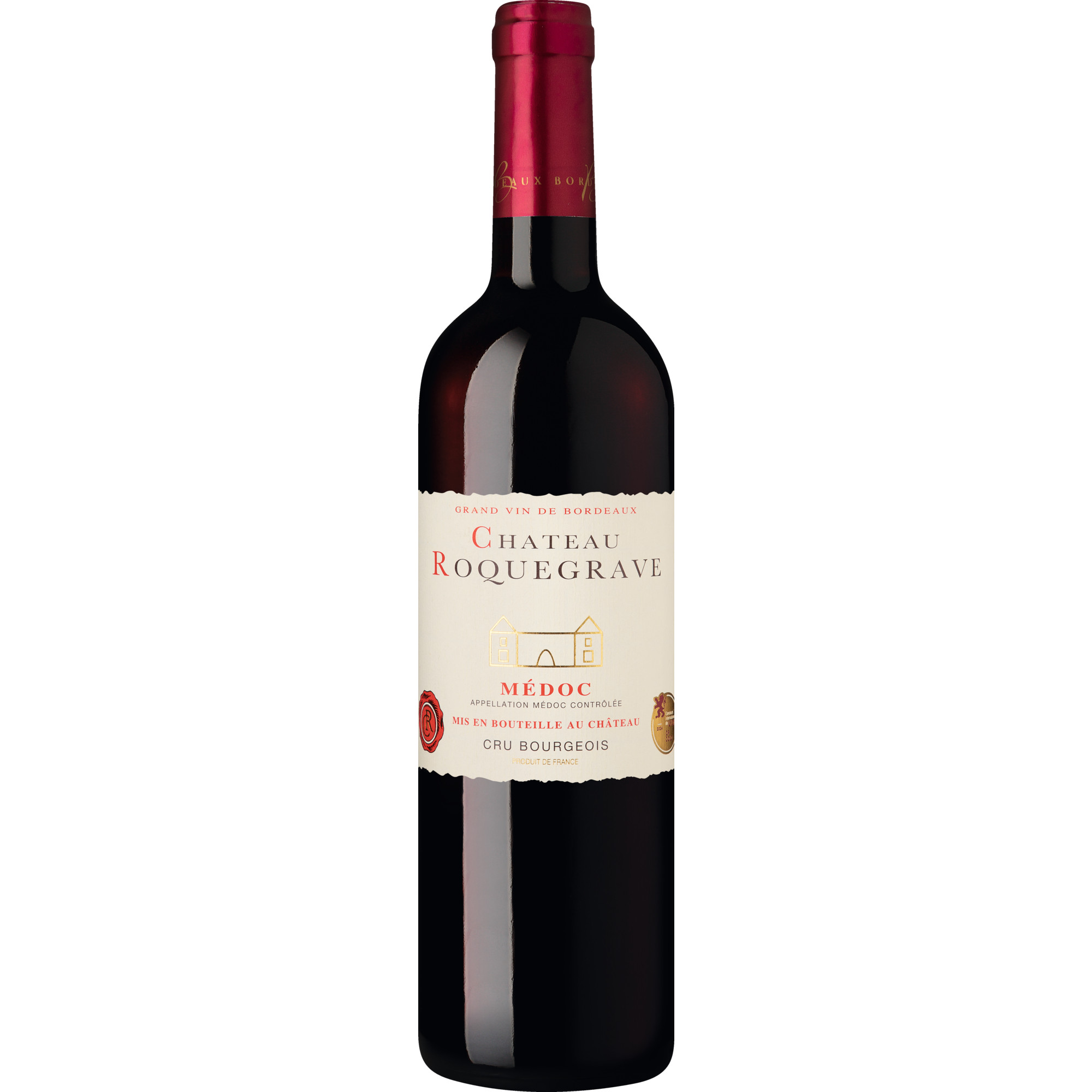 Château Roquegrave, Médoc AOP, Cru Bourgeois, Bordeaux, 2019, Rotwein