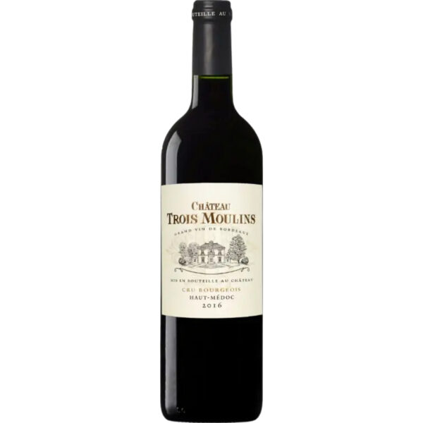 Château Trois Moulins, Haut-Médoc AOP, Cru Bourgeois, Bordeaux, 2016, Rotwein