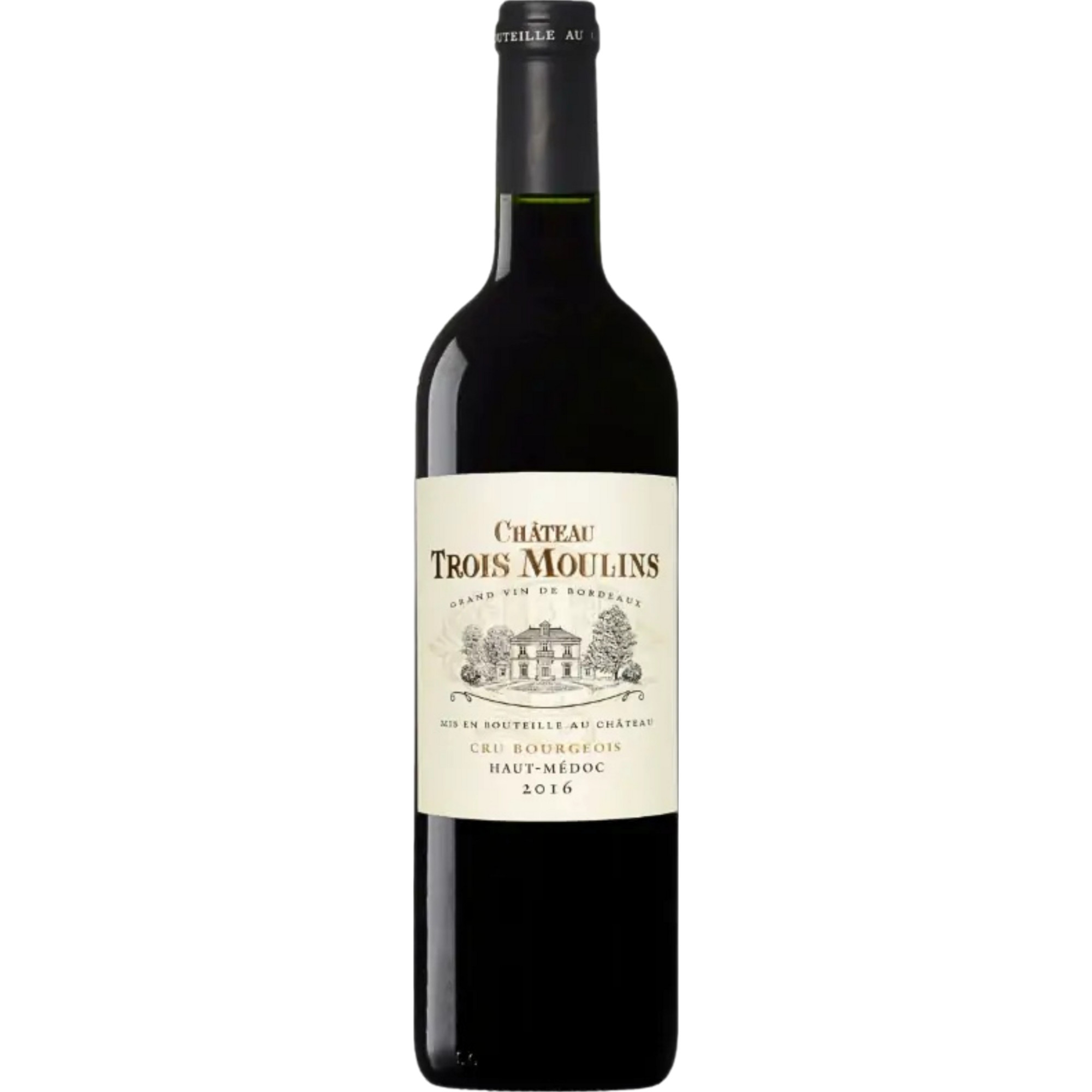 Château Trois Moulins, Haut-Médoc AOP, Cru Bourgeois, Bordeaux, 2016, Rotwein