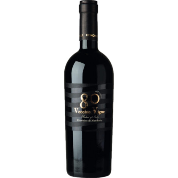 Cignomoro 80 Vigne Vecchie Primitivo di Manduria, Primitivo di Manduria DOC, Apulien, 2022, Rotwein