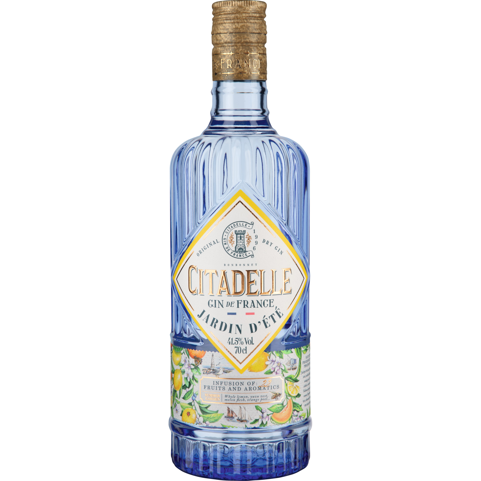 Citadelle Gin Jardin d'Été, Frankreich, 0,7 L, 41,5% Vol., Cognac, Spirituosen