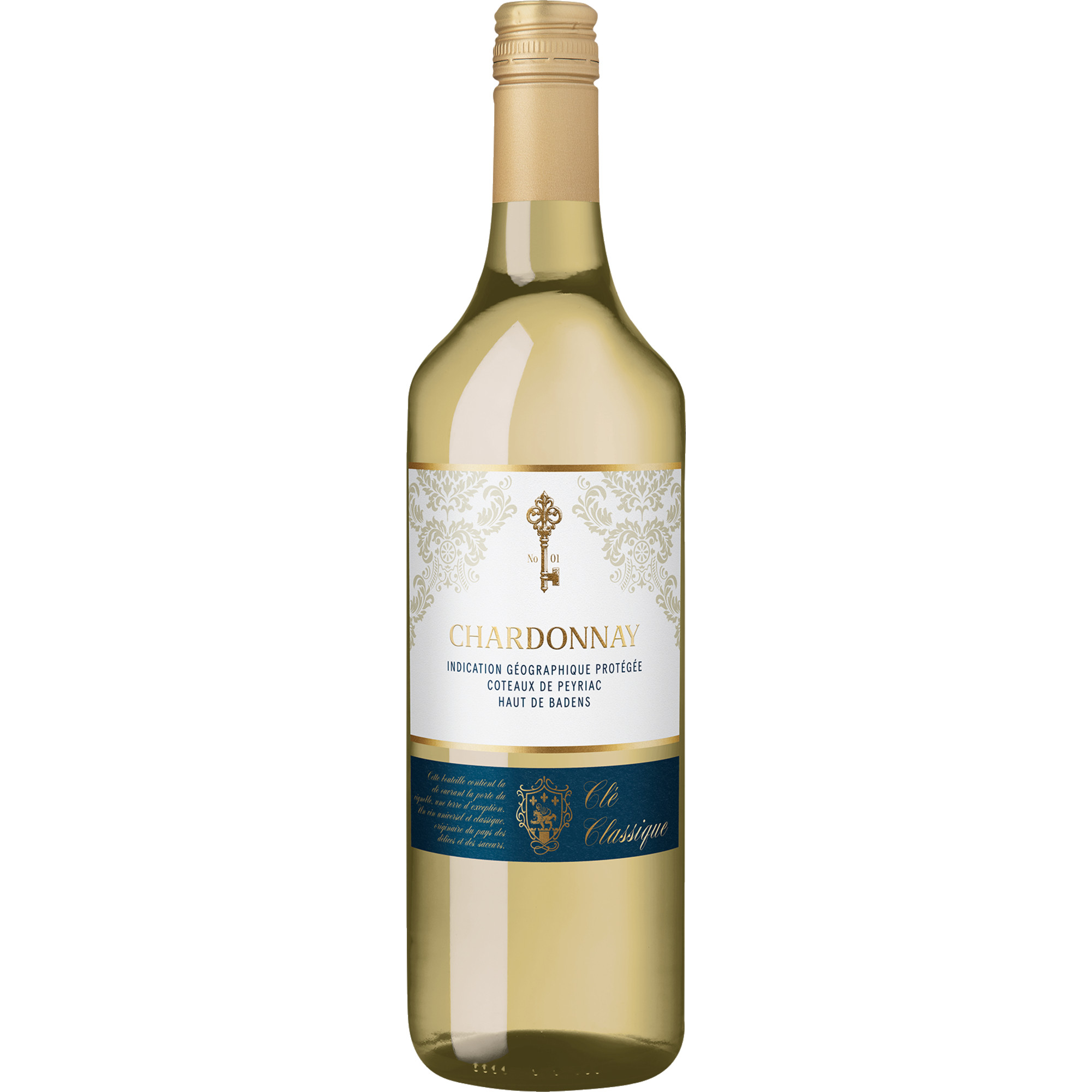 Clé Classique Chardonnay, Coteaux de Peyriac IGP, 1 Liter, Languedoc-Roussillon, 2025, Weißwein
