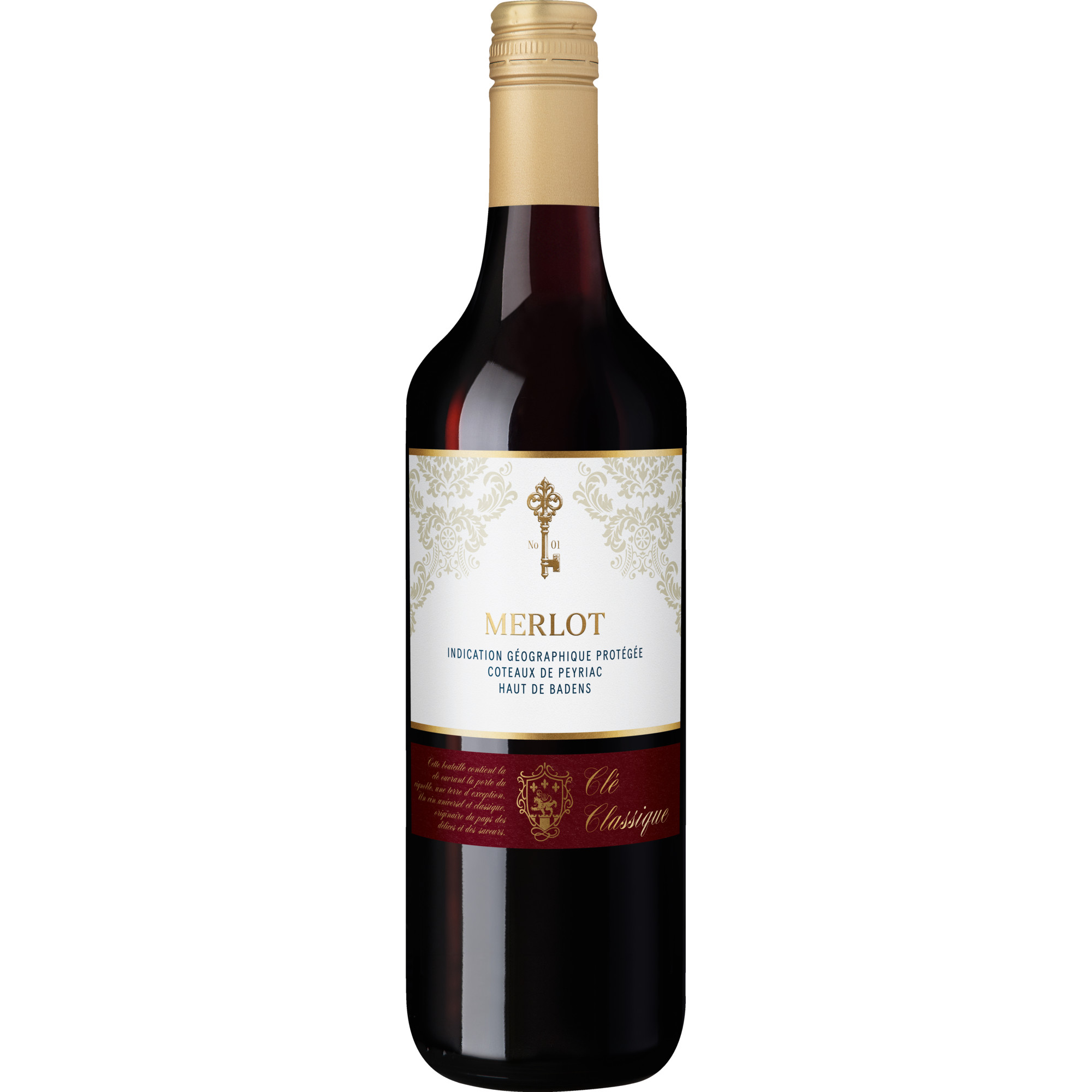 Clé Classique Merlot, Coteaux de Peyriac IGP, 1 Liter, Languedoc-Roussillon, 2023, Rotwein