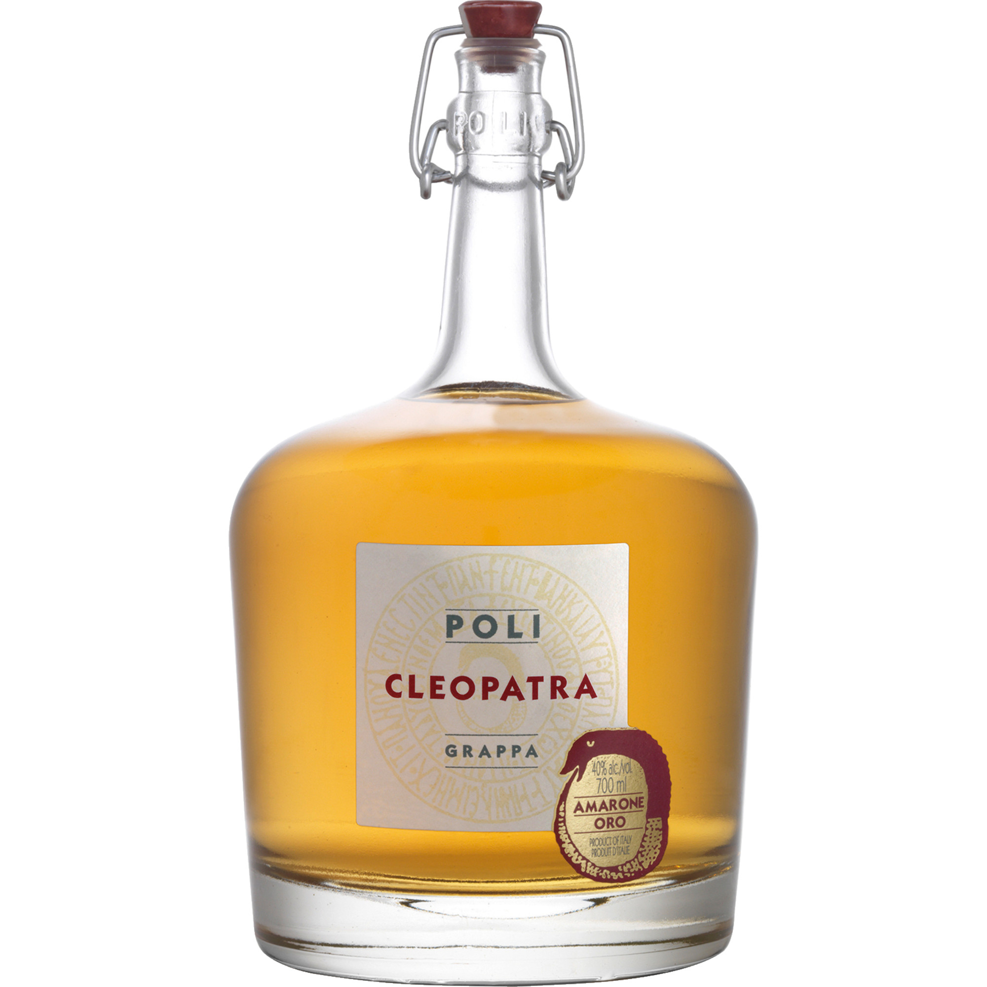 Cleopatra Grappa Amarone Oro, 0,70 L, 40% Vol., Spirituosen