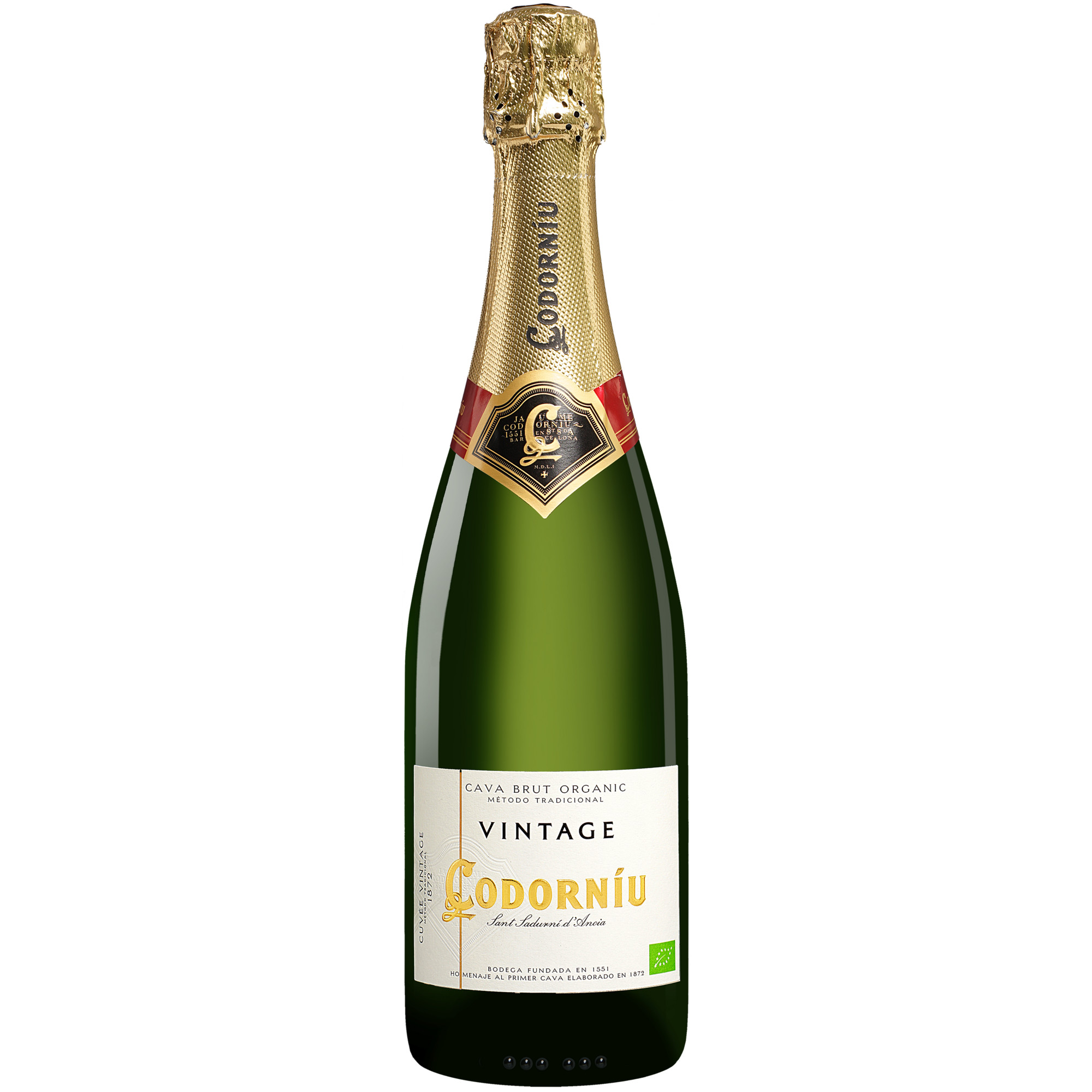 Codorniu Cava Vintage Brut 0.75L 11.5% Vol. Trocken aus Spanien