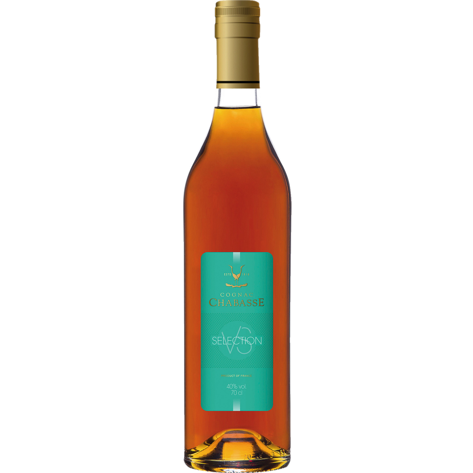 Cognac Chabasse VS Séléction, Cognac AOP, 0,7L, Spirituosen
