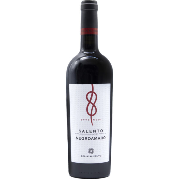 Colle al Vento Otto Nodi Negroamaro, Salento IGP, Apulien, 2024, Rotwein