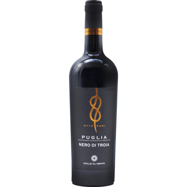 Colle al Vento Otto Nodi Nero di Troia, Puglia IGP, Apulien, 2024, Rotwein