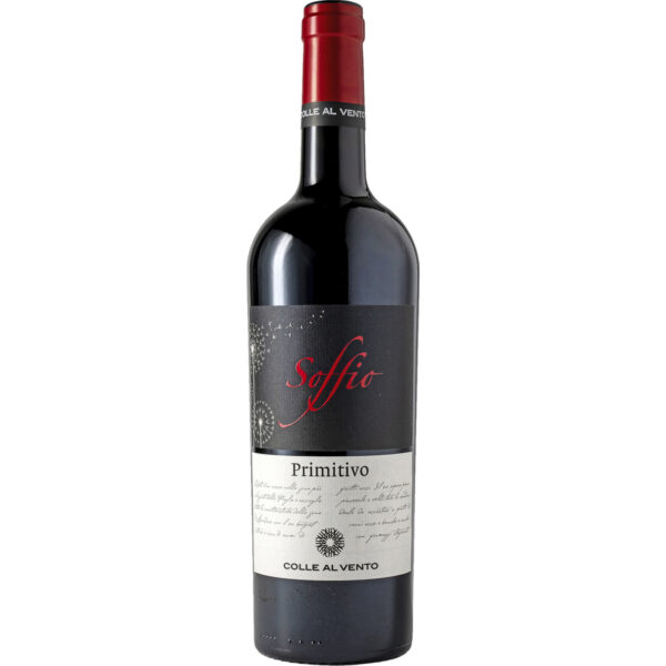 Colle al Vento Soffio Primitivo di Manduria, Primitivo di Manduria DOC, Apulien, 2024, Rotwein