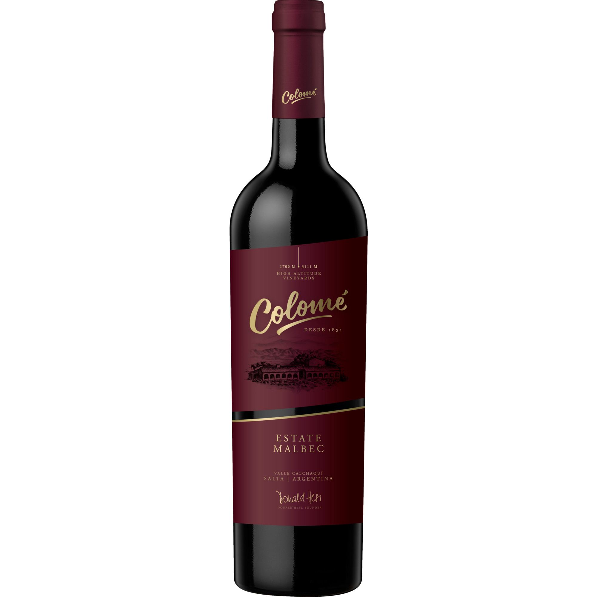 Colomé Malbec Salta, Valle Calchaquí, Salta, 2021, Rotwein