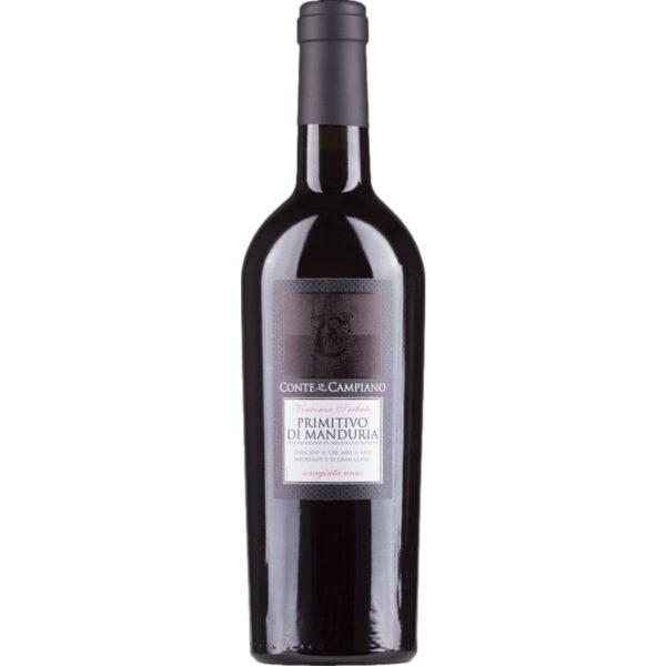 Conte di Campiano Primitivo di Manduria, Primitivo di Manduria DOC, Apulien, 2023, Rotwein