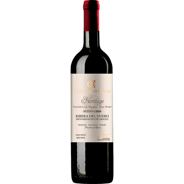Convento de Las Claras Heritage Reserva, Ribera del Duero DO, Kastilien - León, 2018, Rotwein