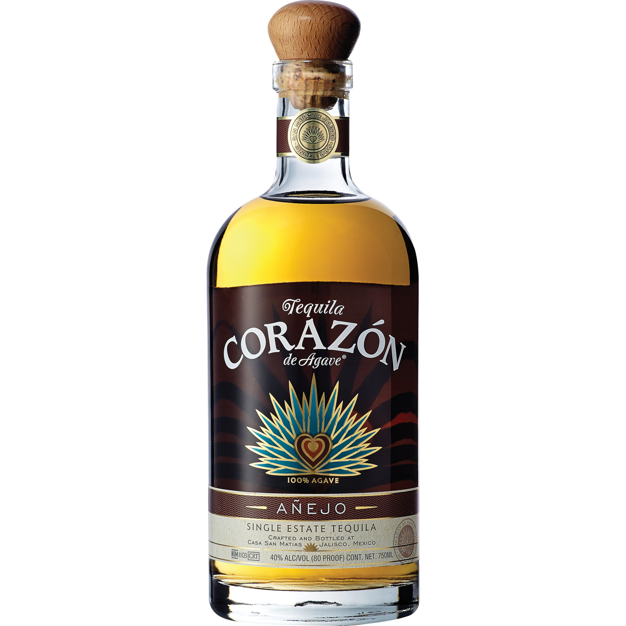 Corazon Tequila Anejo, 0,7L, 40% Vol., Spirituosen
