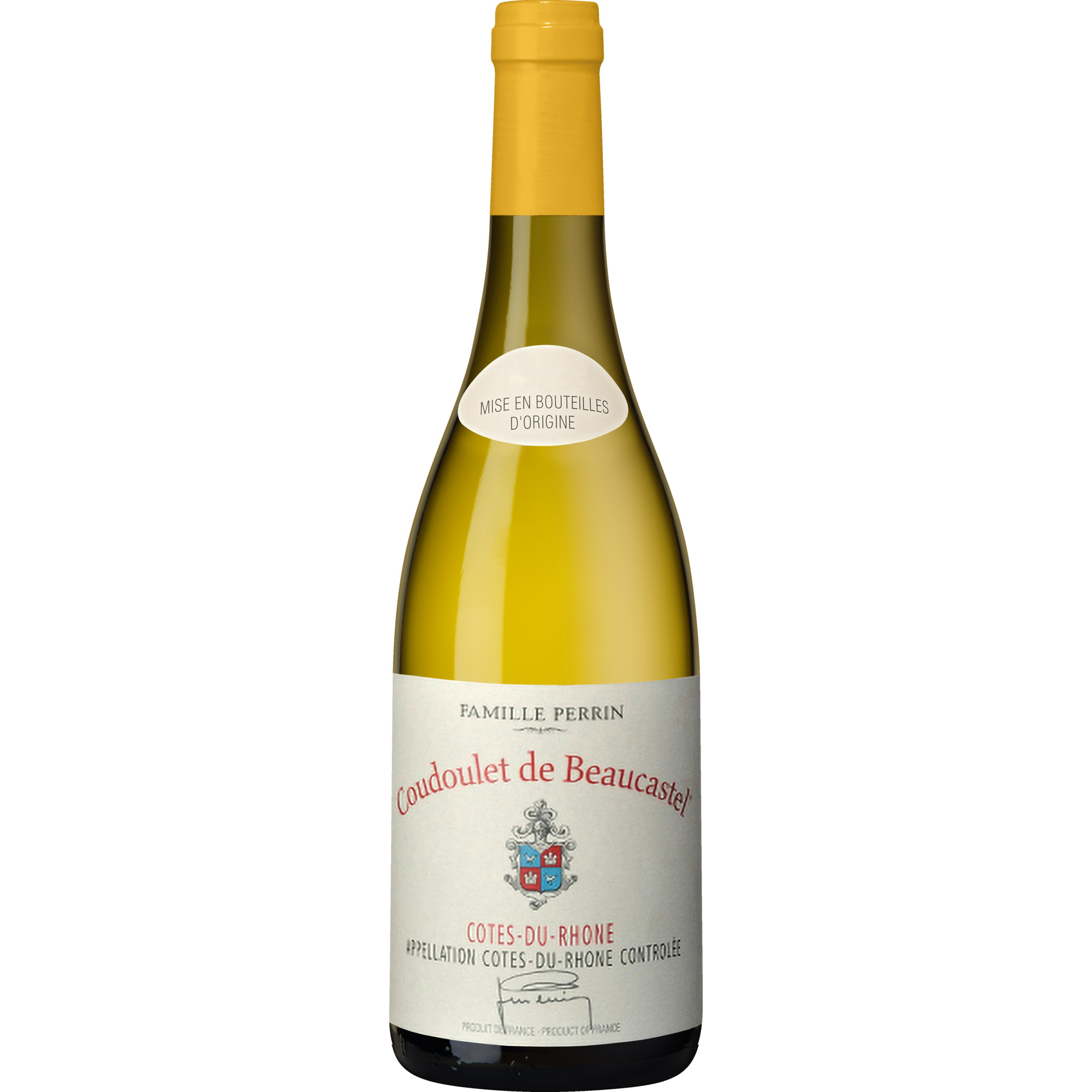 Coudoulet de Beaucastel blanc, Côtes du Rhône AOP, Rhône, 2022, Rotwein