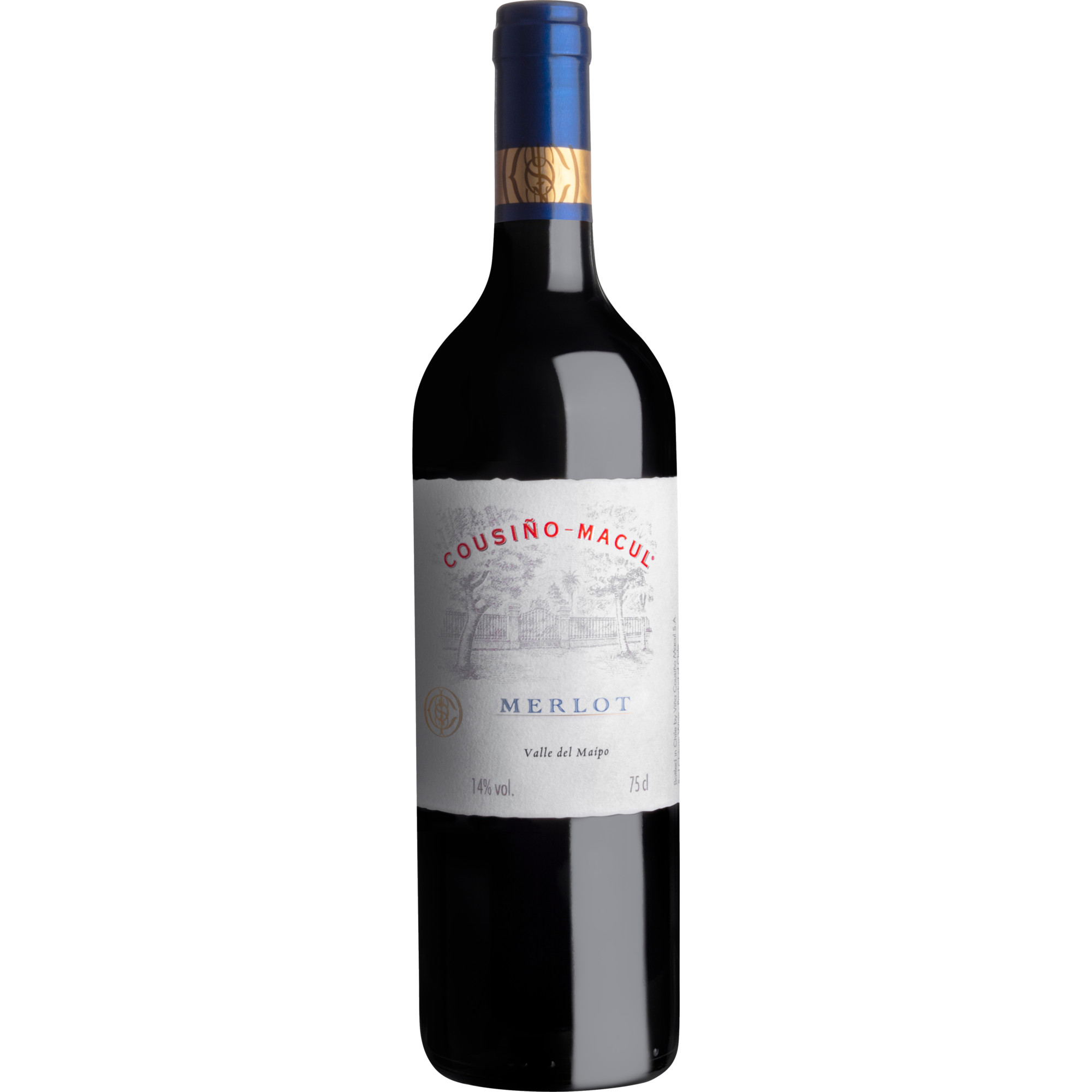 Cousiño-Macul Merlot, Valle del Maipo, Maipo Valley, 2022, Rotwein