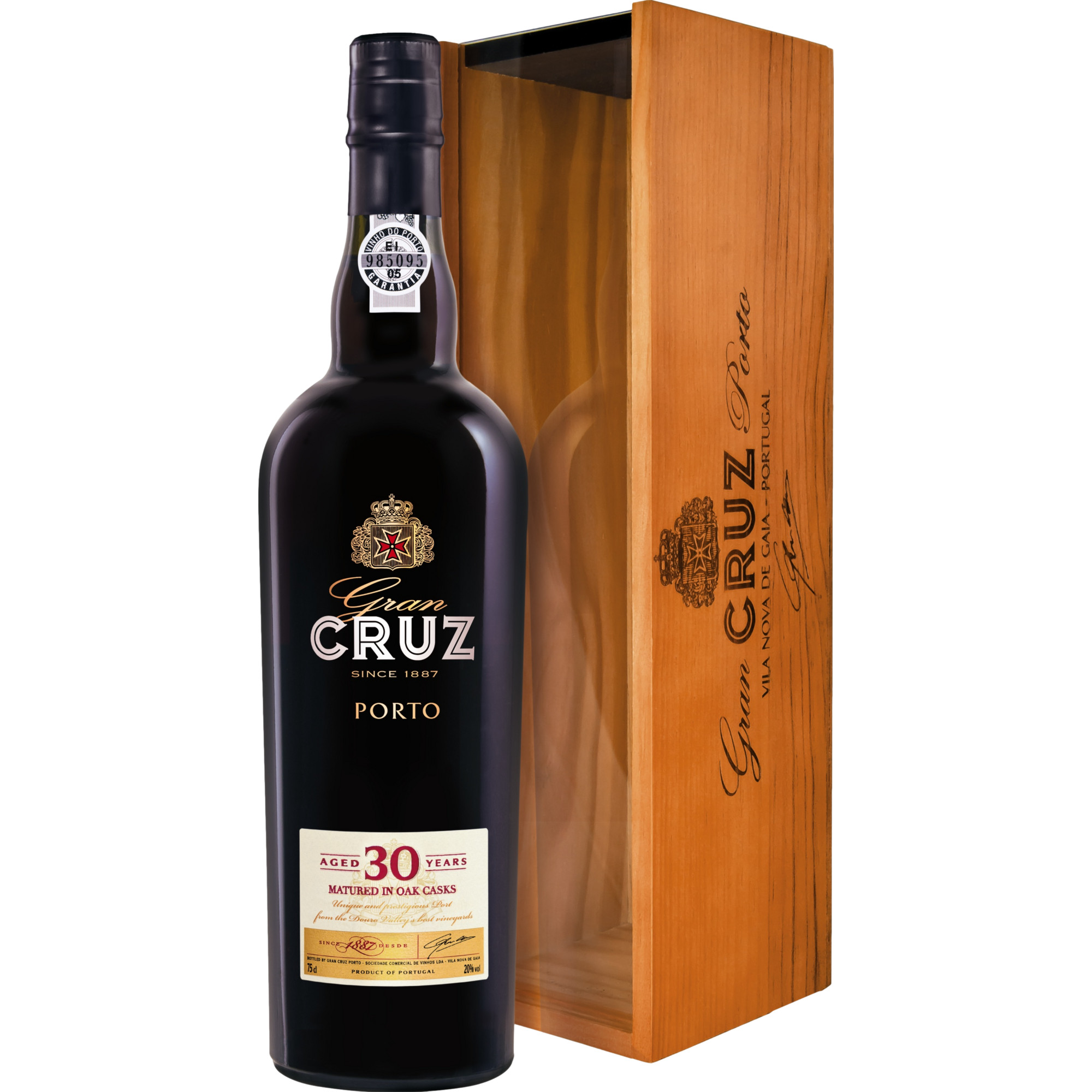Cruz 30 Year Old Port, Vinho do Porto DOC, 0,75 L, 20 % Vol., HK, Douro, Spirituosen