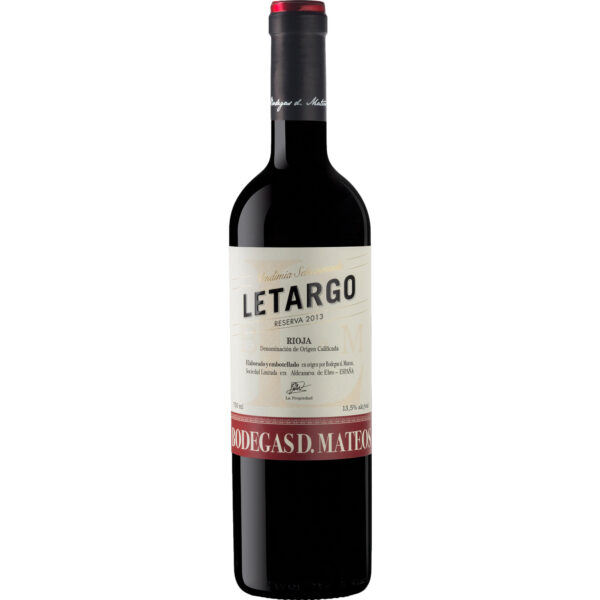 D. Mateos Letargo Reserva, Rioja DOCa, Rioja, 2018, Rotwein