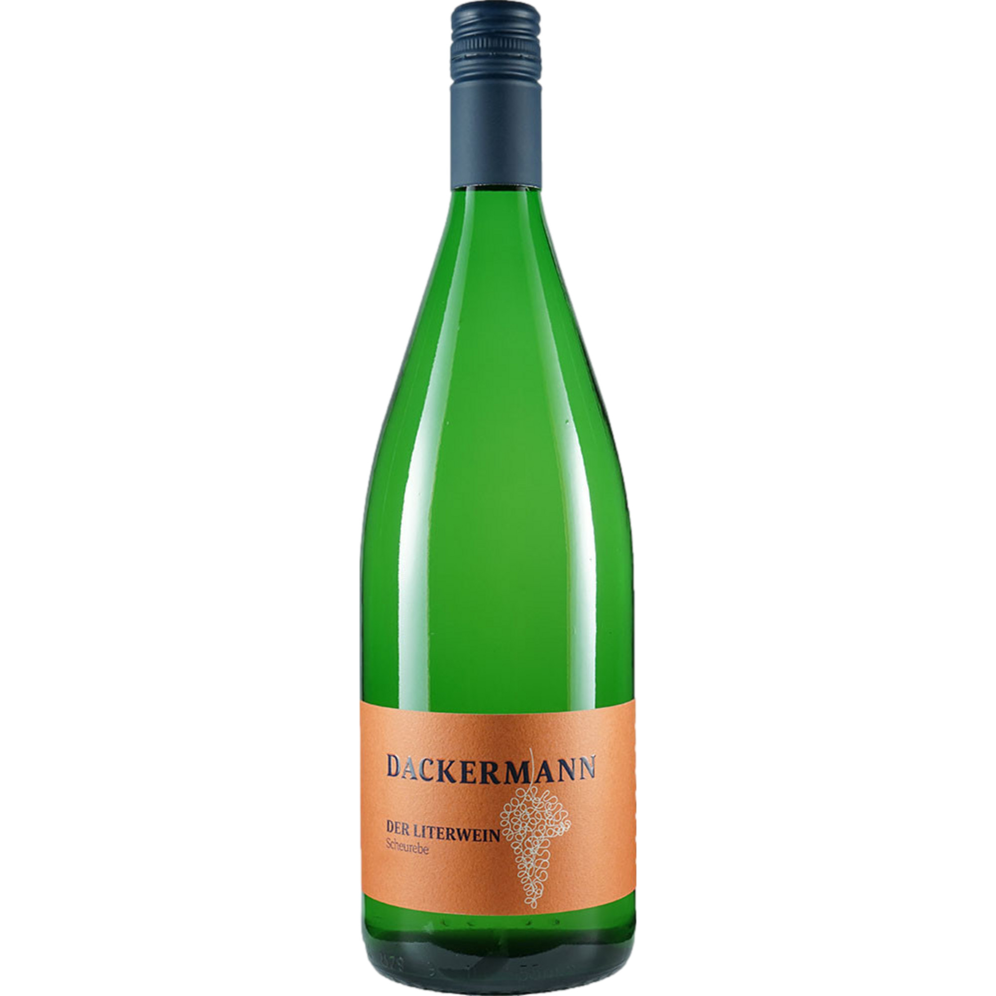 Dackermann Der Literwein Scheurebe, Trocken, Rheinhessen, 1,0 Liter, Rheinhessen, 2025, Weißwein