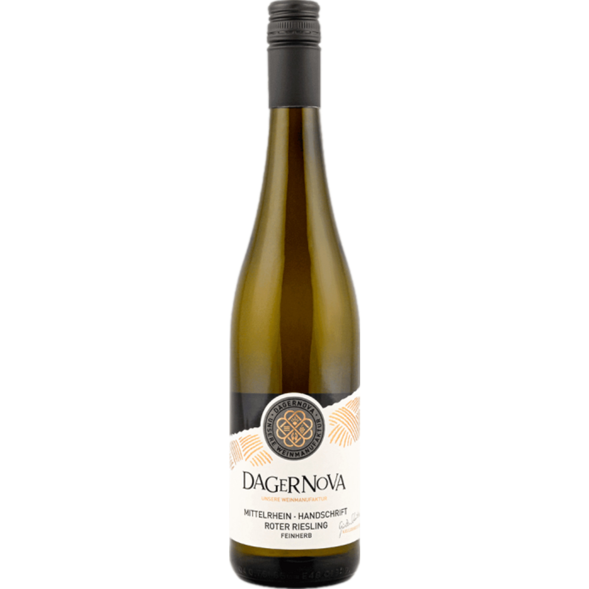 Dagernova Handschrift Mittelrhein Roter Riesling, Feinherb, Mittelrhein, Mittelrhein, 2023, Weißwein
