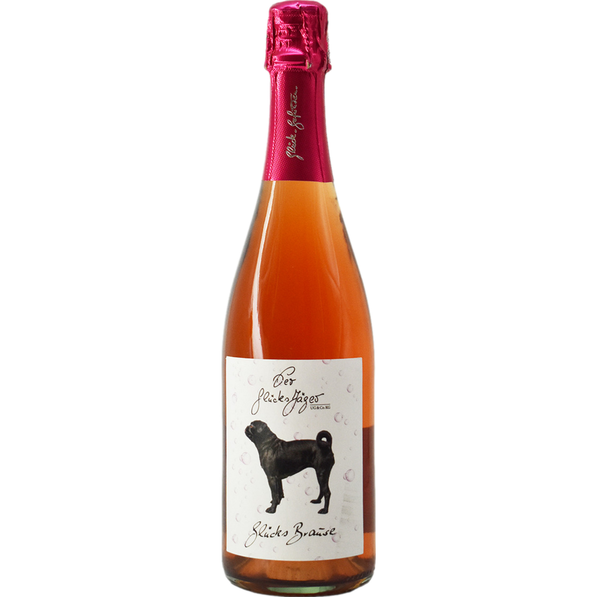 Der Glücksjäger Glücksbrause, Trocken, Deutscher Schaumwein, Pfalz, 2021, Roséwein