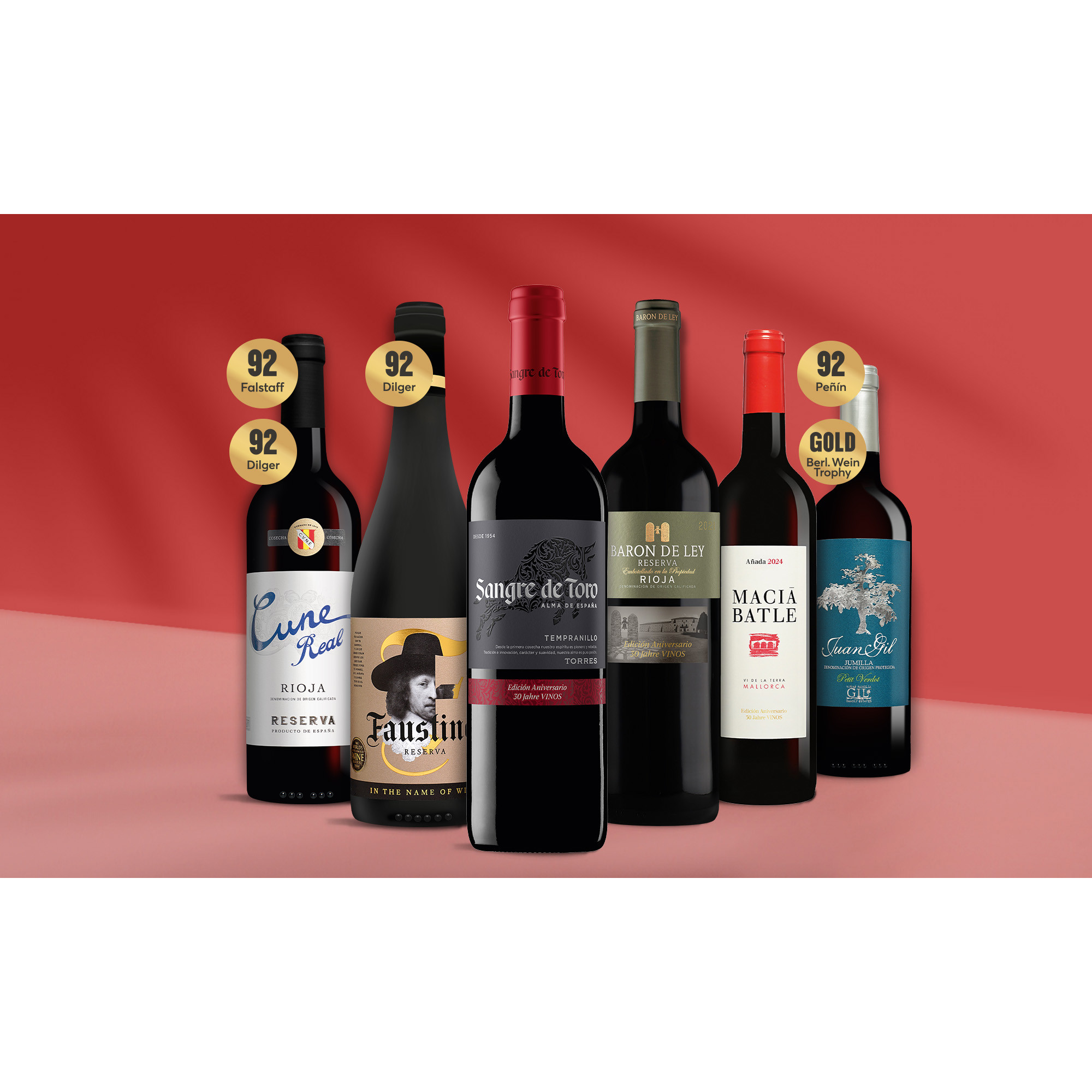 Die Spanien Klassiker 4.5L Weinpaket aus Spanien