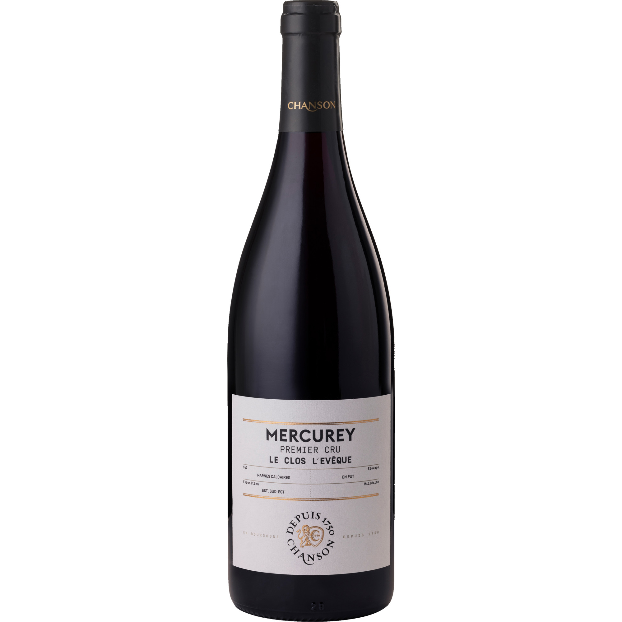 Domaine Chanson Mercurey Le Clos l'Evèque, Mercurey 1er Cru AOP, Burgund, 2022, Rotwein