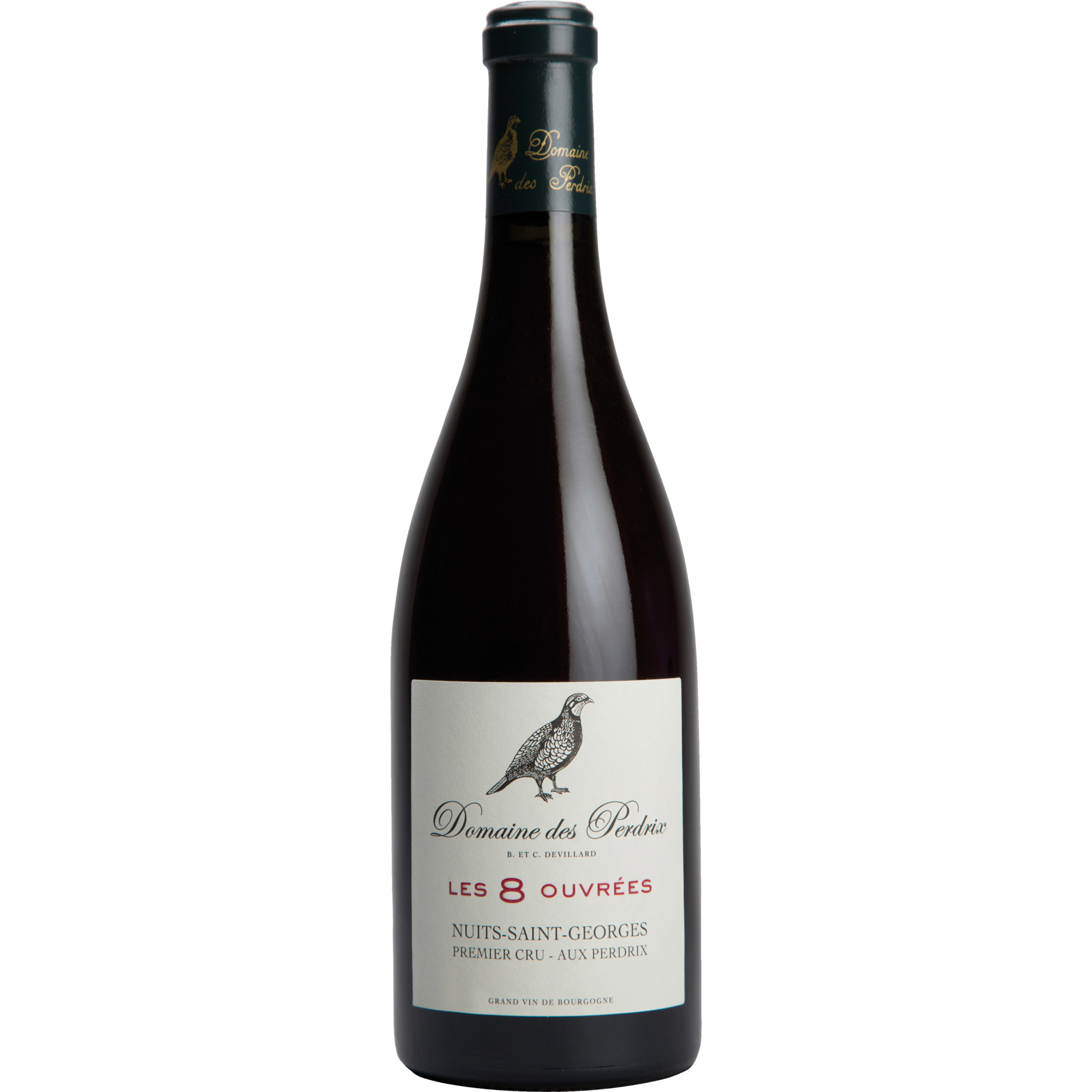 Domaine des Perdrix Les 8 Ouvrées, Nuits-Saint-Georges 1er Cru AOP, Burgund, 2020, Rotwein