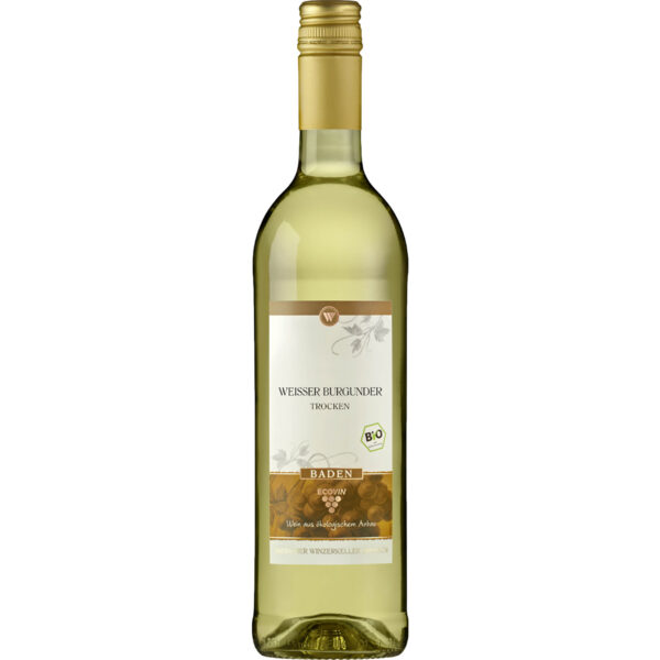 Eco Vin Weißer Burgunder Bio, Trocken, Baden, Baden, 2023, Weißwein