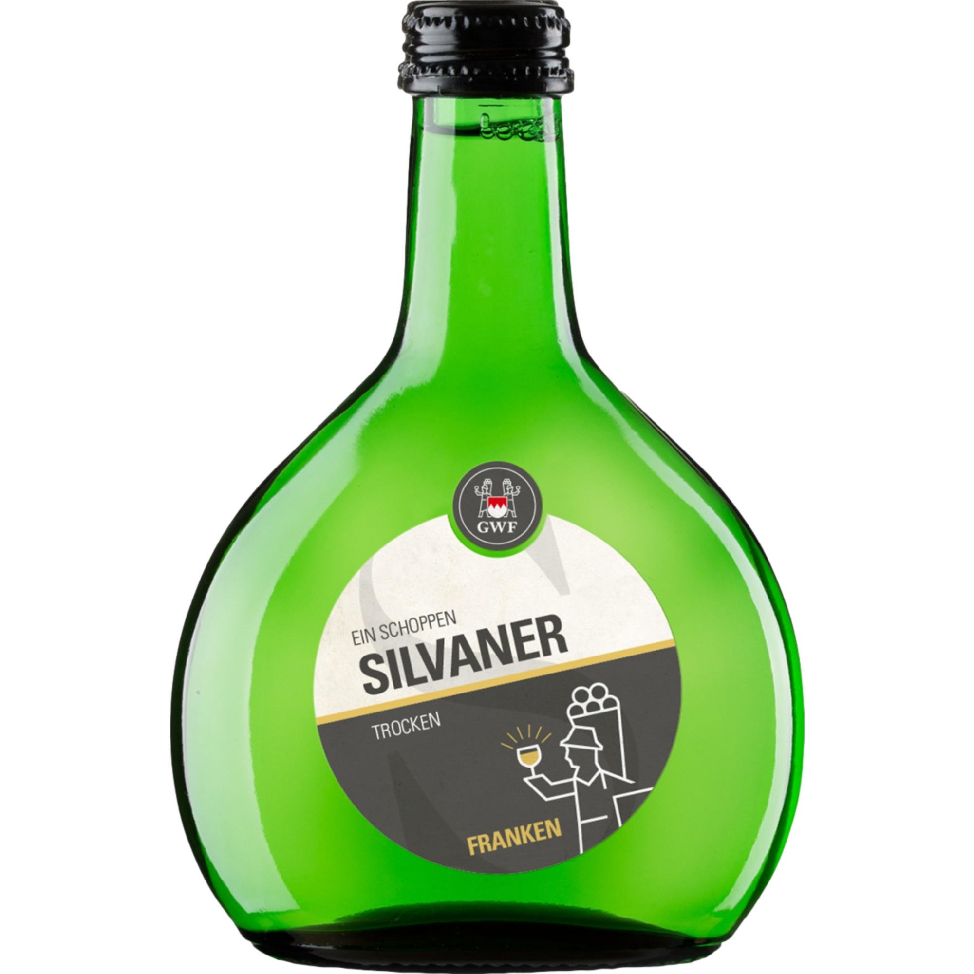 Ein Schoppen Silvaner, Trocken, Franken, 0,25 L, Franken, 2024, Weißwein