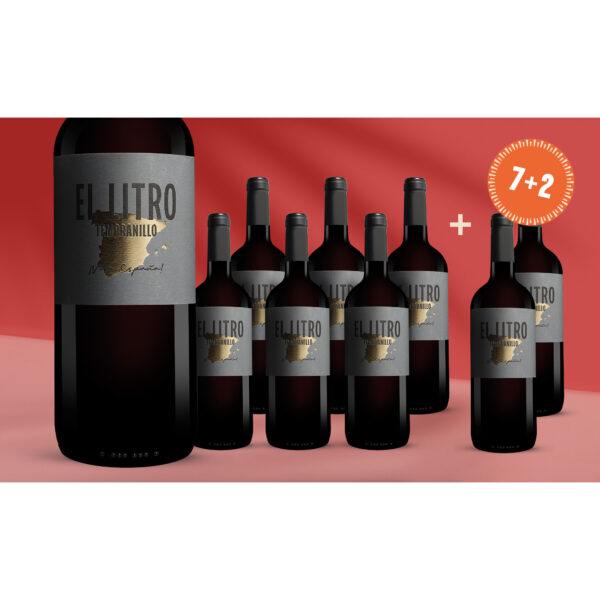 El Litro Tempranillo 2025 9L 13.5% Vol. Weinpaket aus Spanien