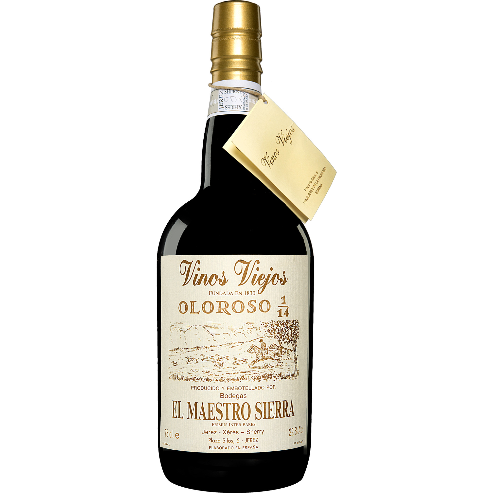 El Maestro Sierra Vinos Viejos »Oloroso 1/14« 0.75L 22% Vol. Trocken aus Spanien
