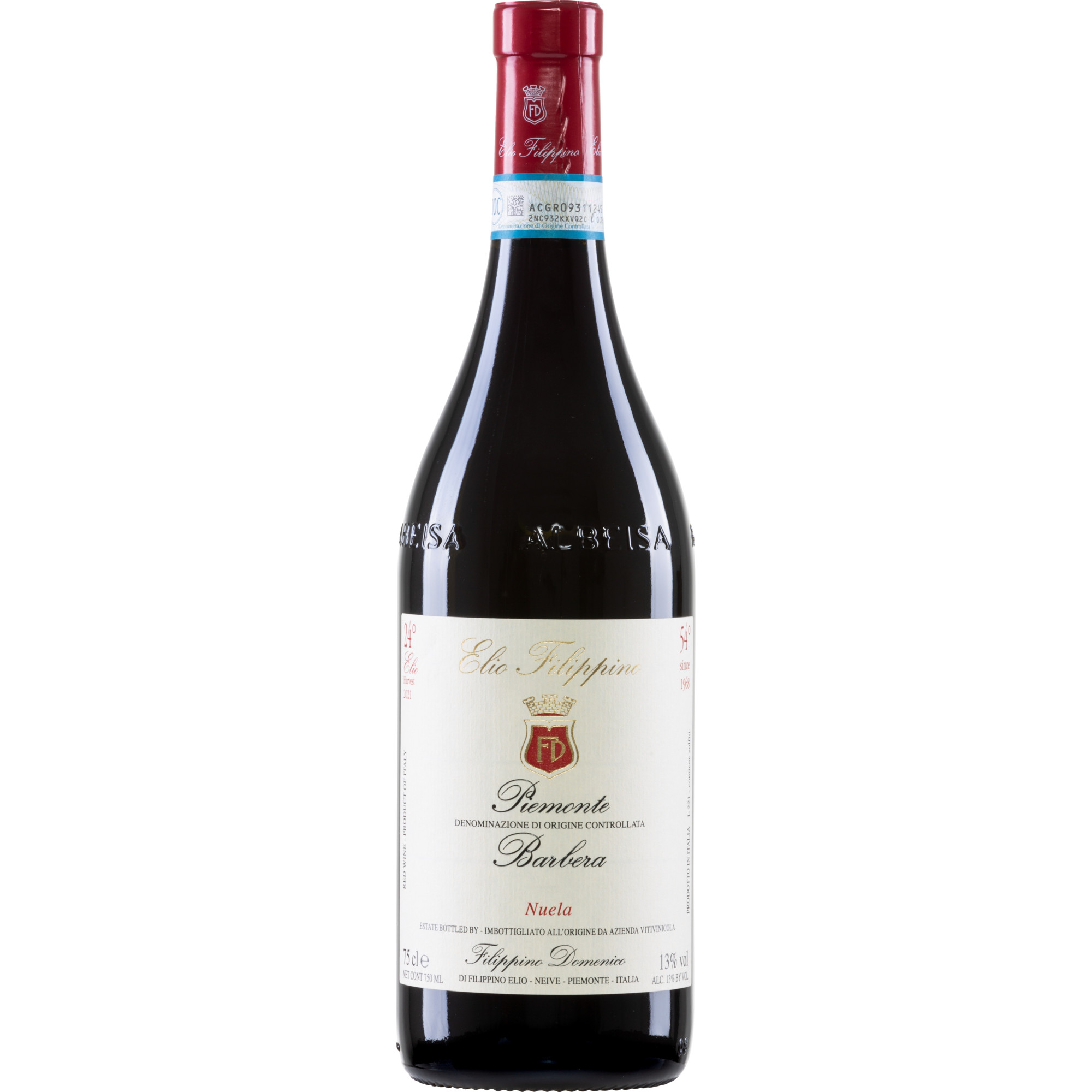 Elio Filippino Barbera Piemonte Nuela, Piemonte DOC, Piemont, 2025, Rotwein