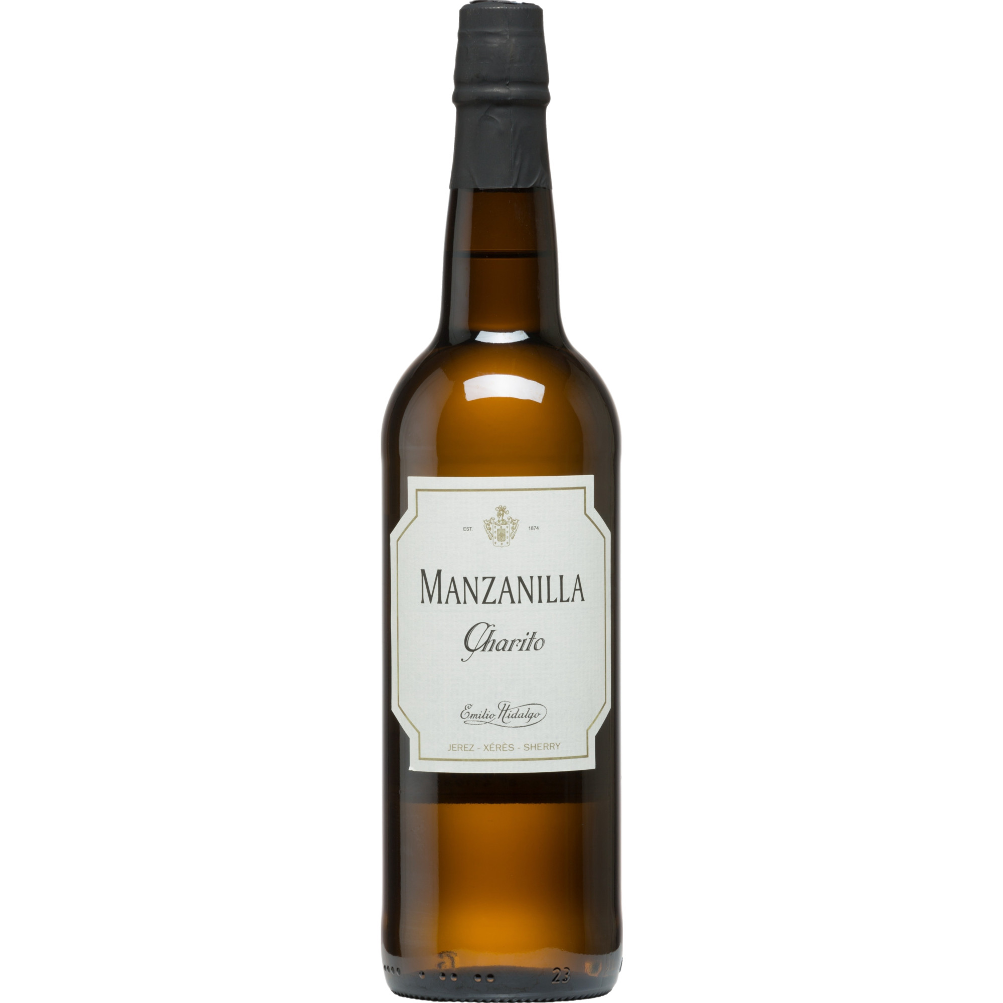 Emilio Hidalgo Manzanilla Charito Sherry, Manzanilla Sanlúcar de Barrameda DO, 15% Vol., Sherry/Jerez, Spirituosen