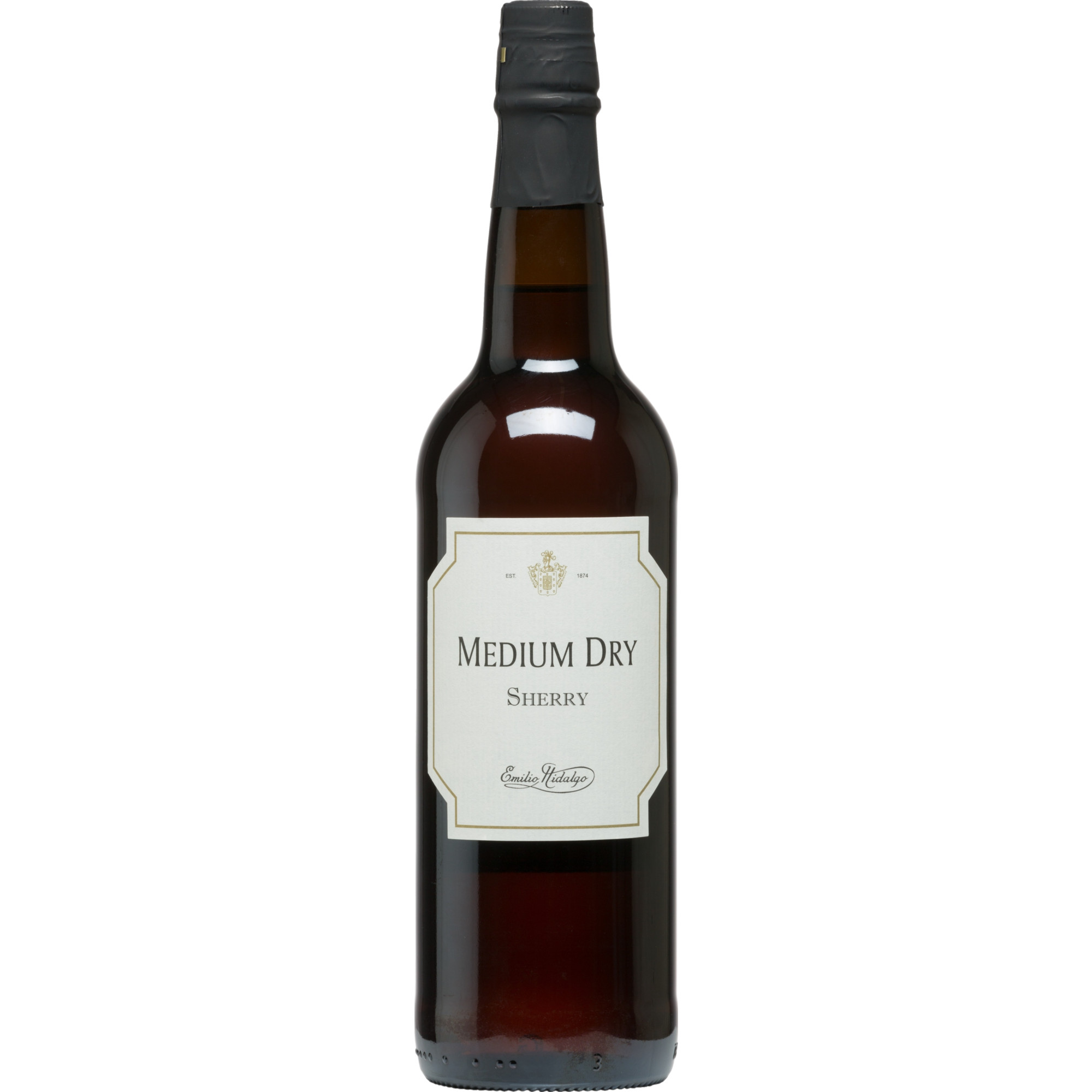 Emilio Hidalgo Medium Dry, Jerez-Xérès-Sherry DO, 0,75 L, 17% Vol., Sherry/Jerez, Spirituosen
