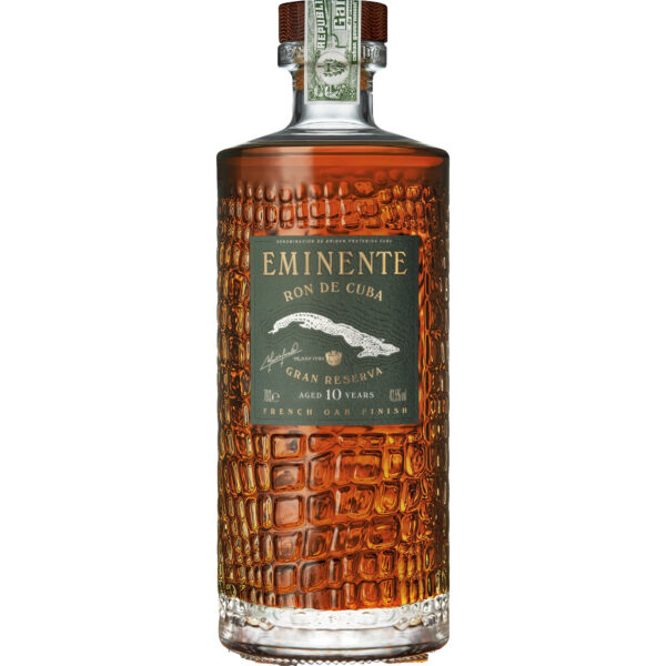 Eminente Rum Gran Reserva 10 Years, Ron de Cuba, 0,7 L, 43,5 % Vol., Spirituosen