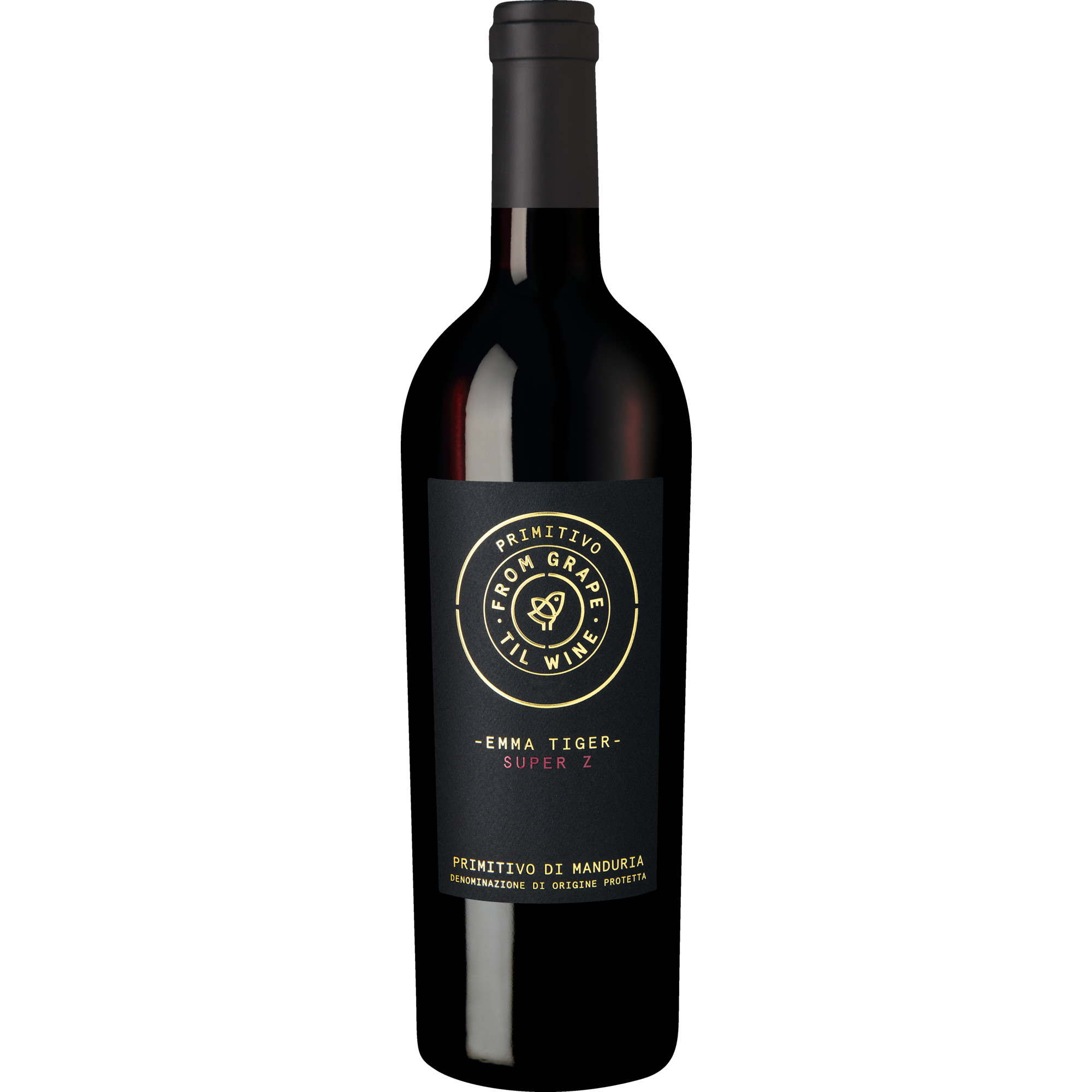 Emma Tiger Super Z Primitivo, Primitivo di Manduria DOP, Apulien, 2017, Rotwein