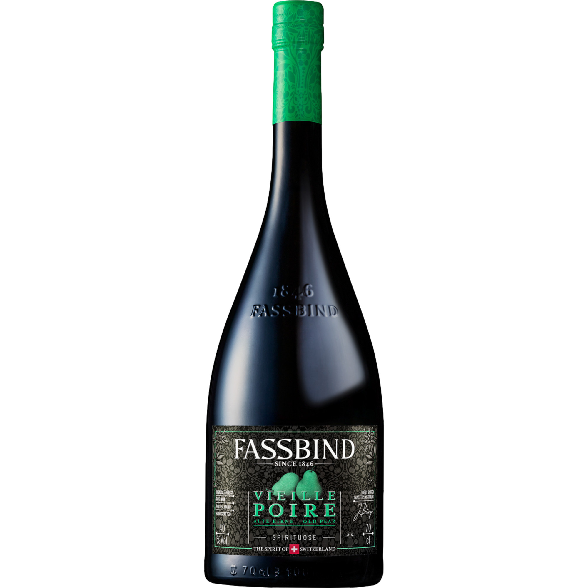 Fassbind Les Vieilles Barriques Alte Birne, Edelbrand, 0,7 L, 40% Vol., Spirituosen